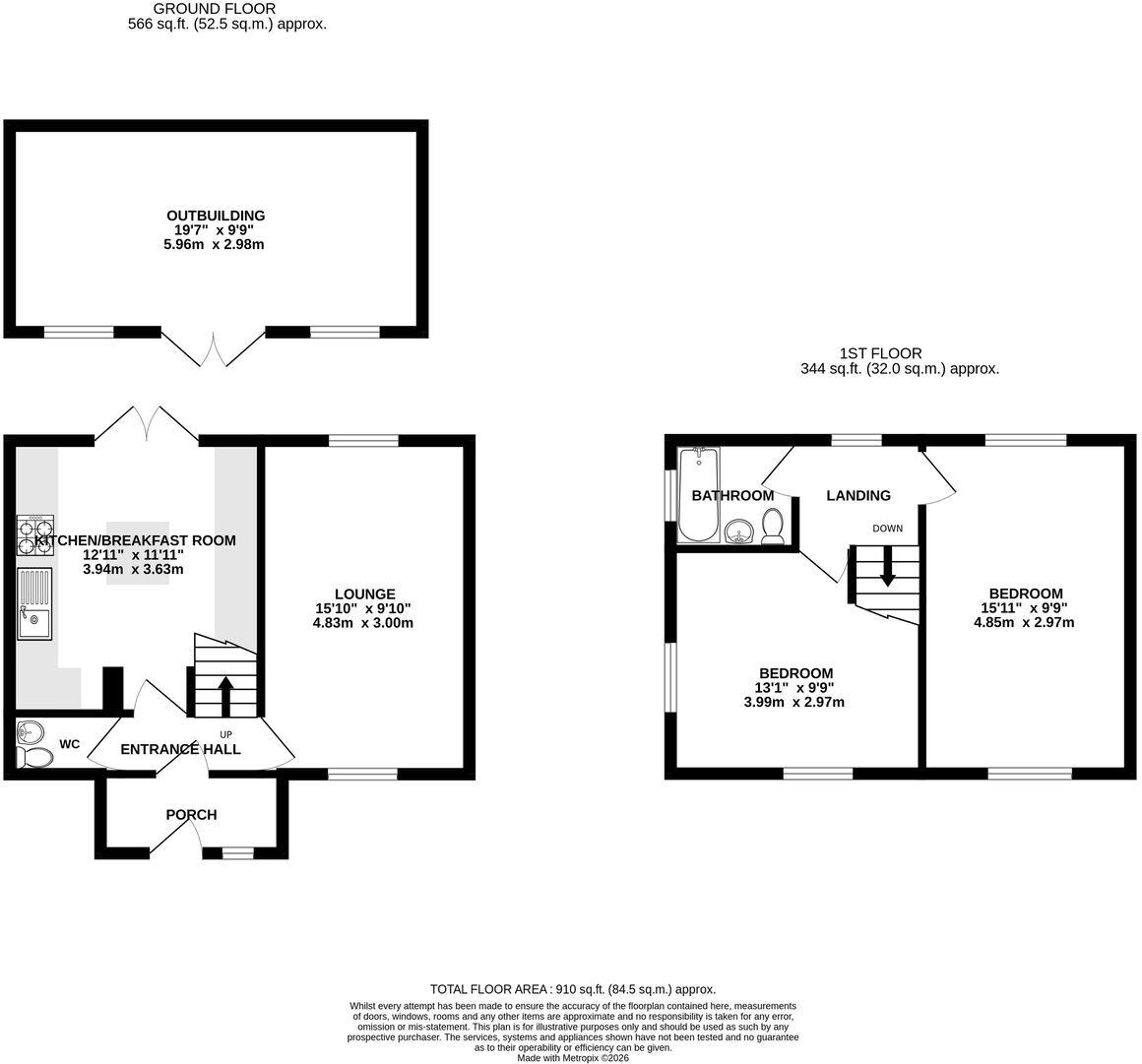 Thornham Road, Twydall, Gillingham, ME8 floorplan