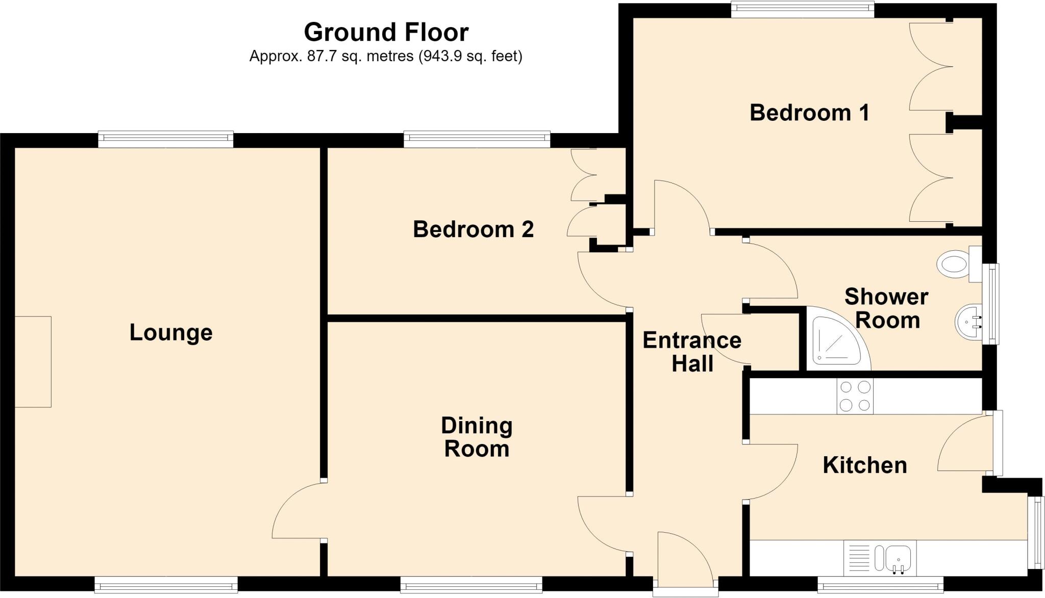 Ponciau, Near Wrexham floorplan