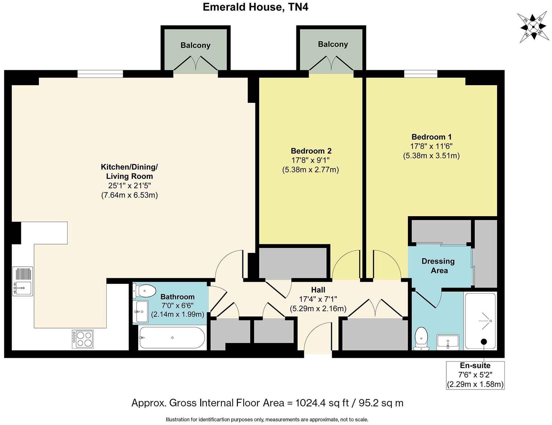 15 Sovereign Place, Tunbridge Wells, TN4 floorplan