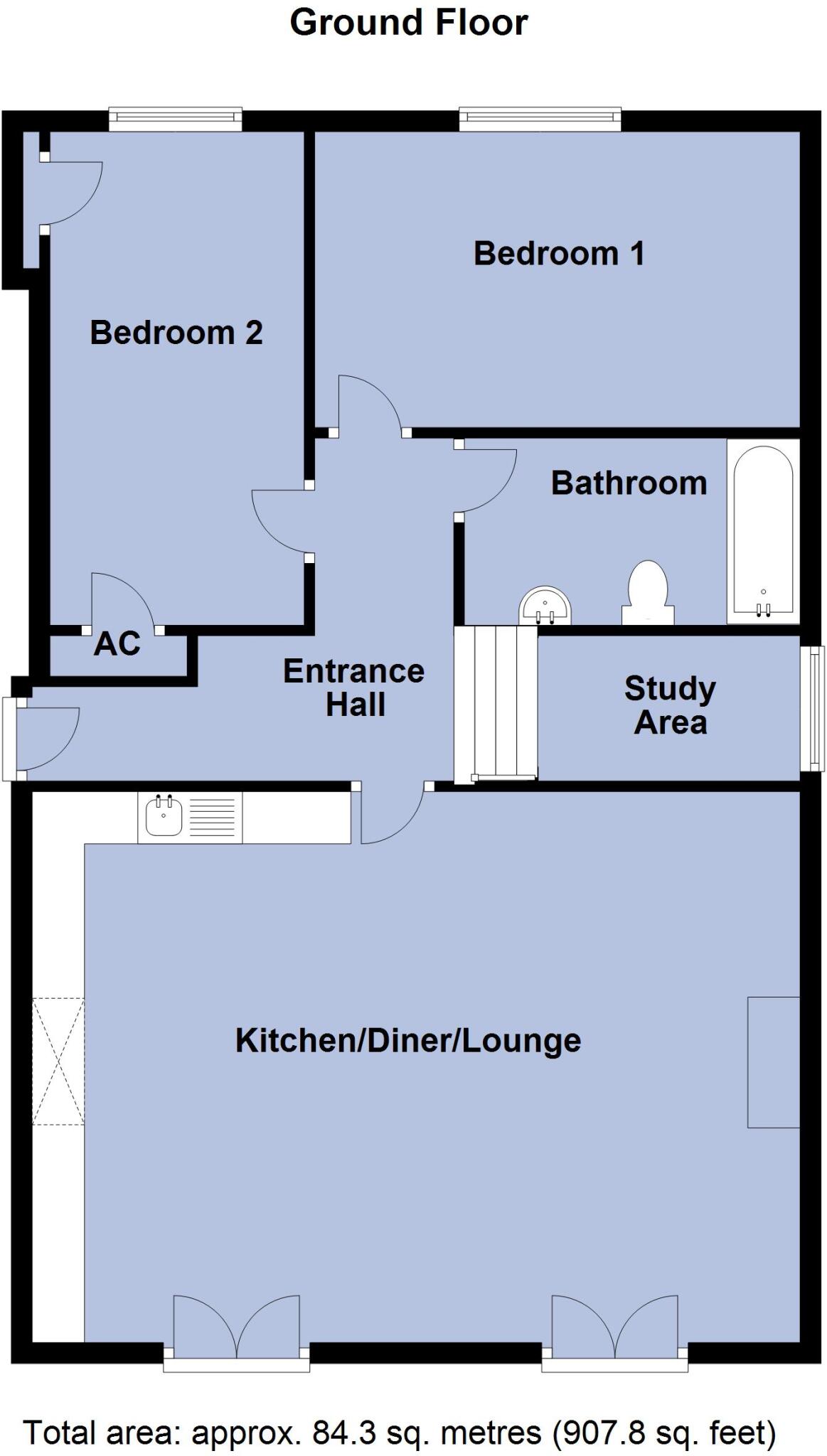 Chatteris House , 17 High Street, Chatteris, Cambs., PE16 6BG floorplan