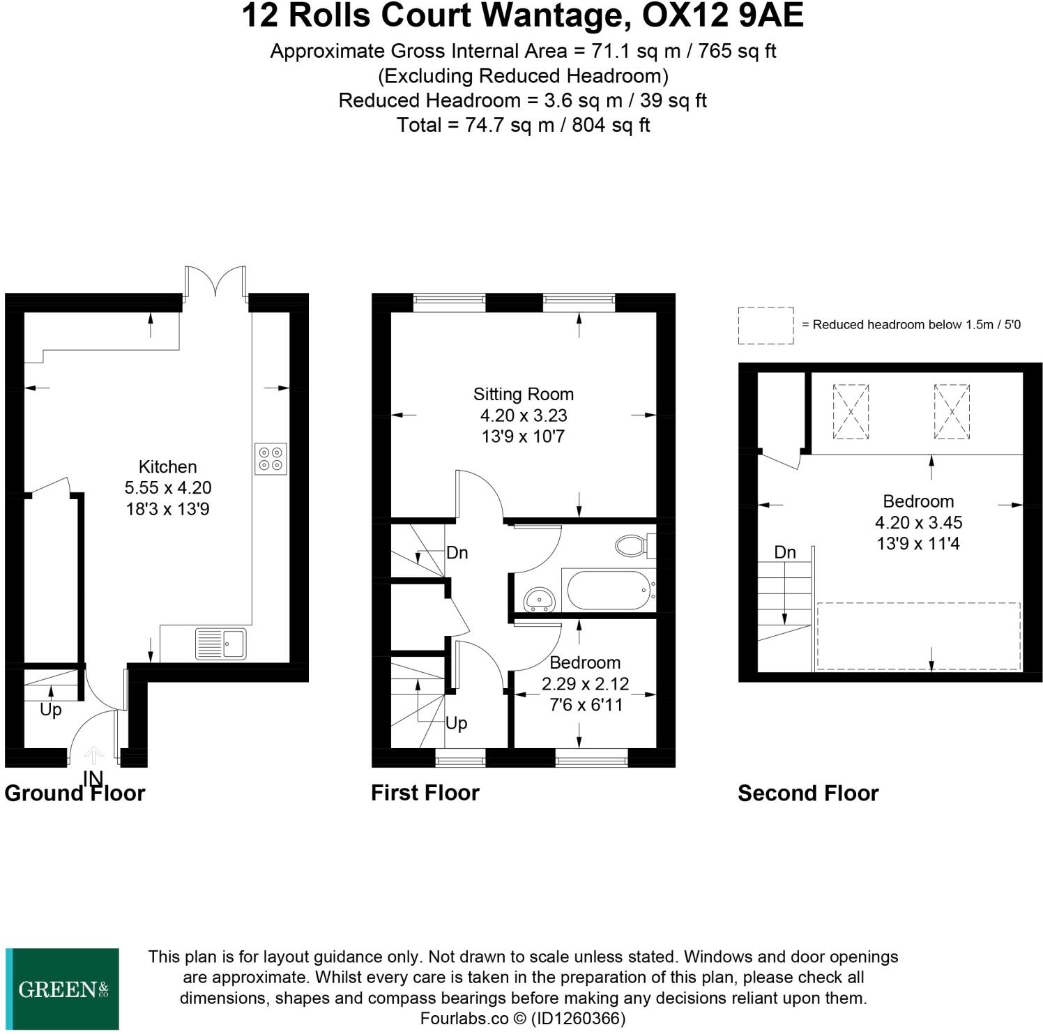 Rolls Court, Wantage floorplan