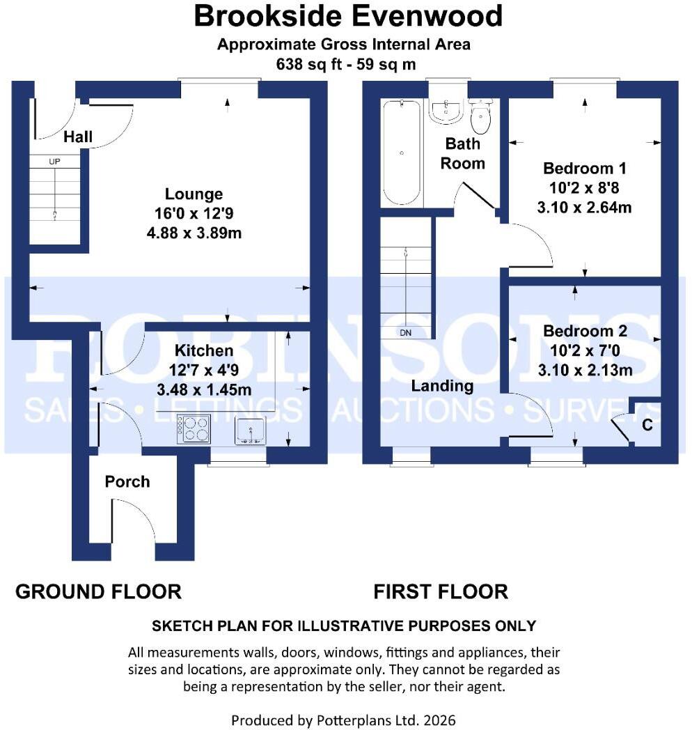 Brookside, Evenwood, Bishop Auckland floorplan
