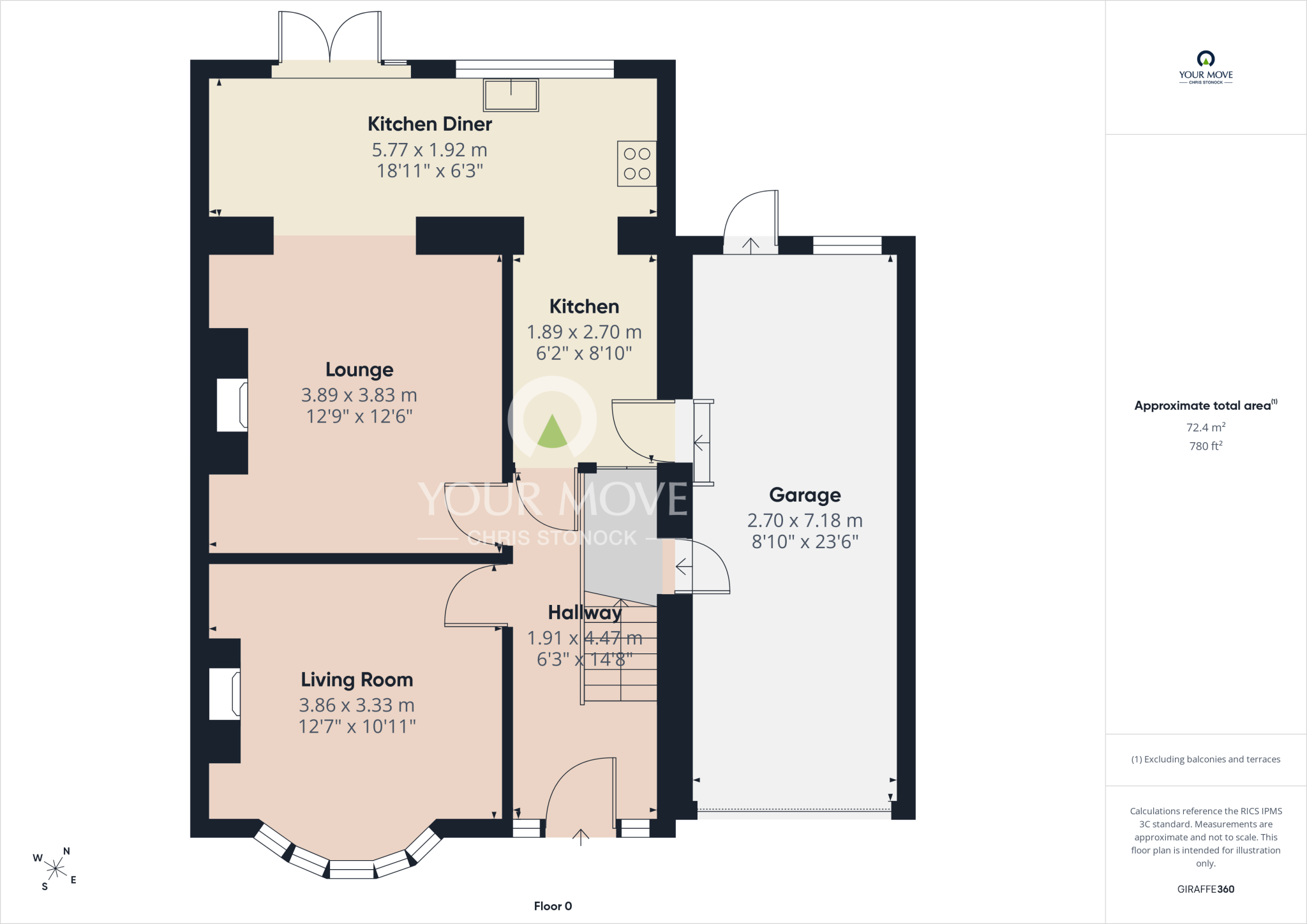 Peartree Gardens, Newcastle upon Tyne, Tyne and Wear, NE6 floorplan