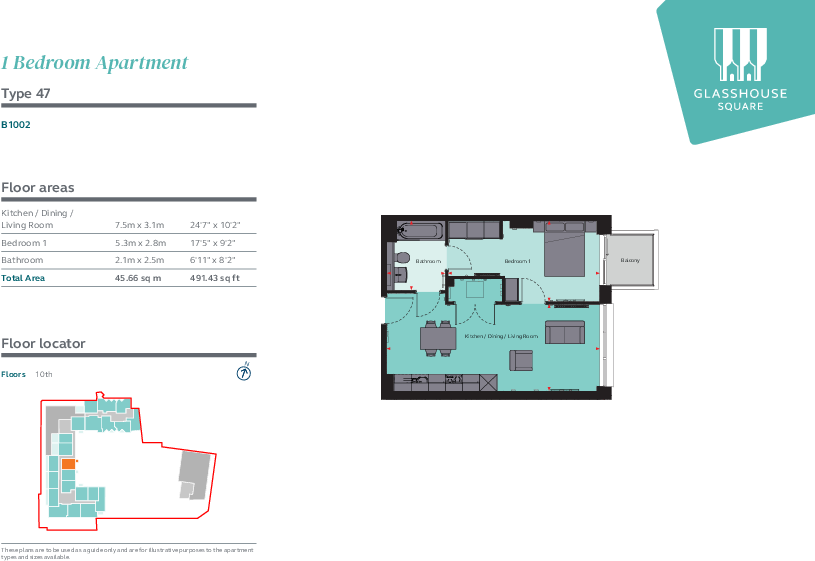 Glasshouse Square, Bristol Bristol BS1 floorplan