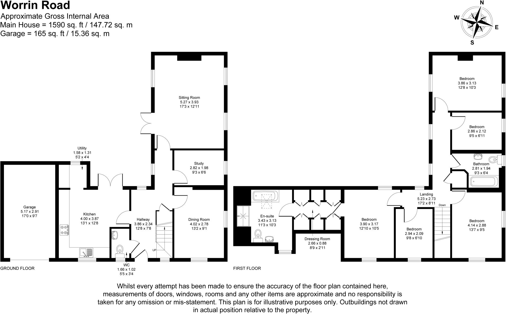 Worrin Road, Flitch Green, Dunmow, Essex, CM6 floorplan