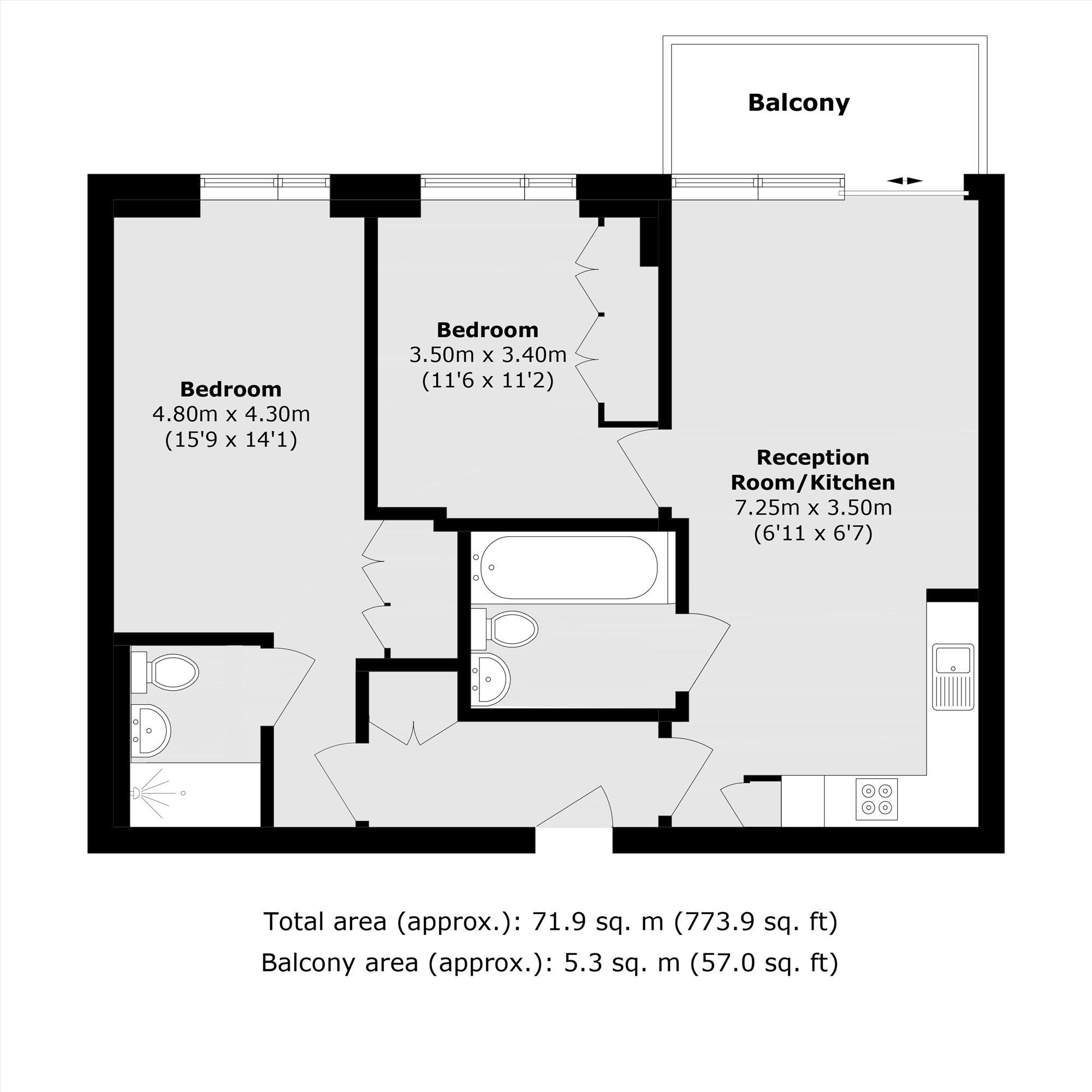 Admiralty Avenue, Royal Wharf floorplan