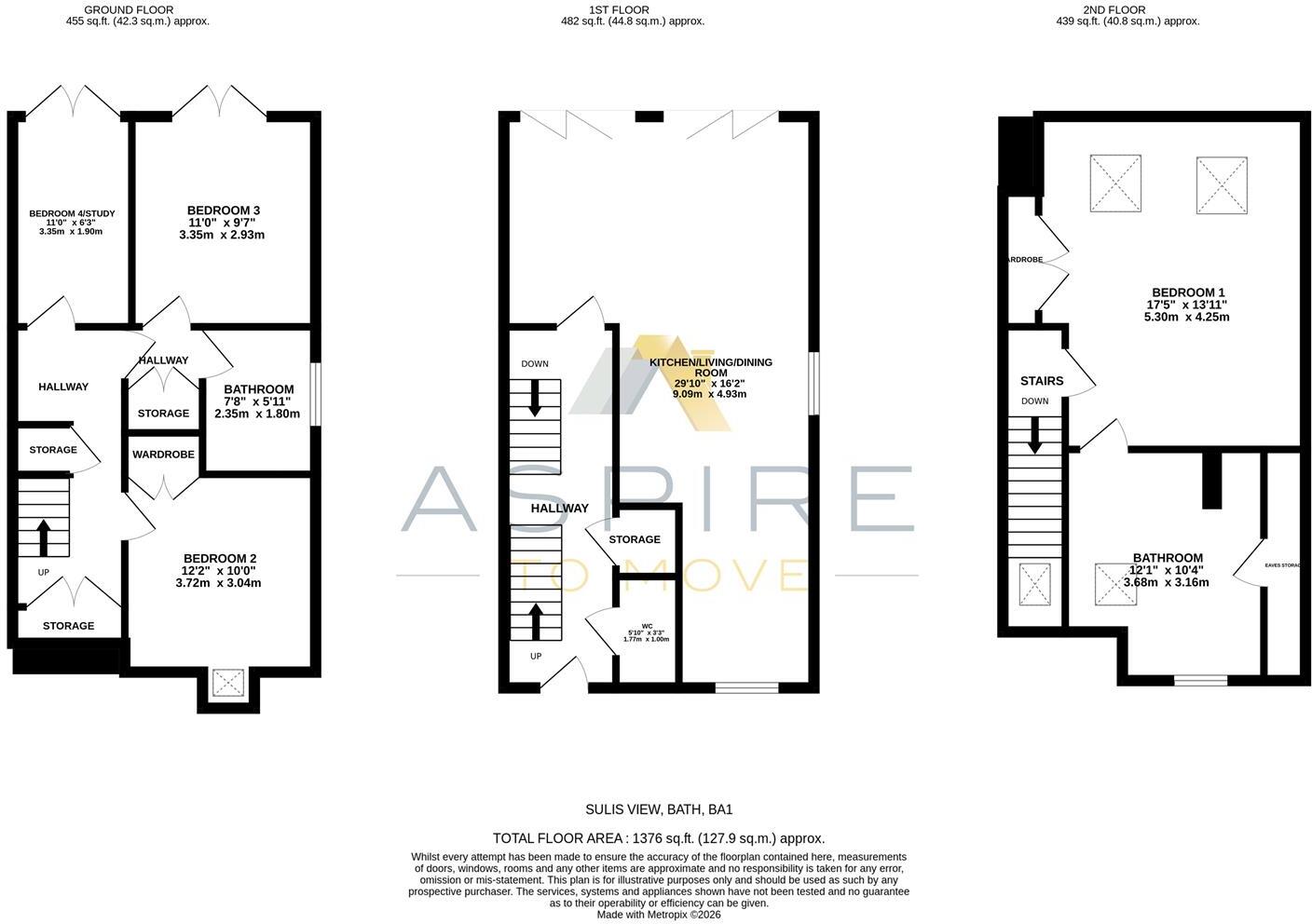 Solsbury Way, Bath, BA1 floorplan