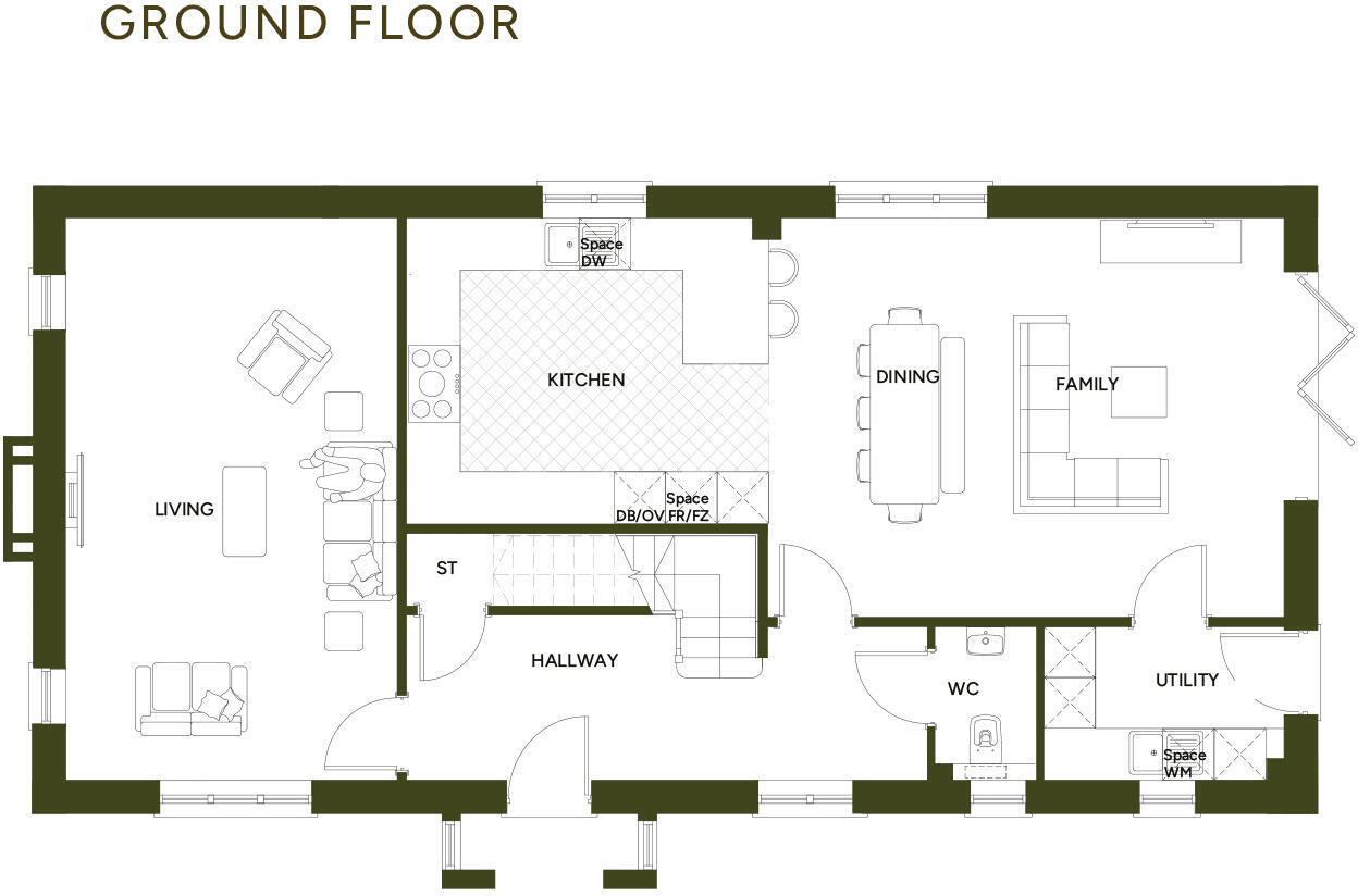 The Paddock, 
Meadow View, 
Rockbeare, 
EX5 2HH floorplan