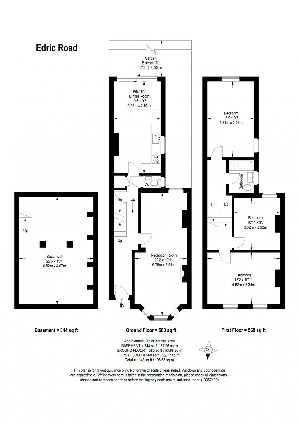 Edric Road, New Cross, London floorplan
