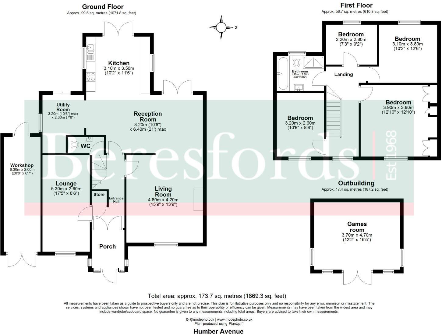 Humber Avenue, South Ockendon, RM15 floorplan
