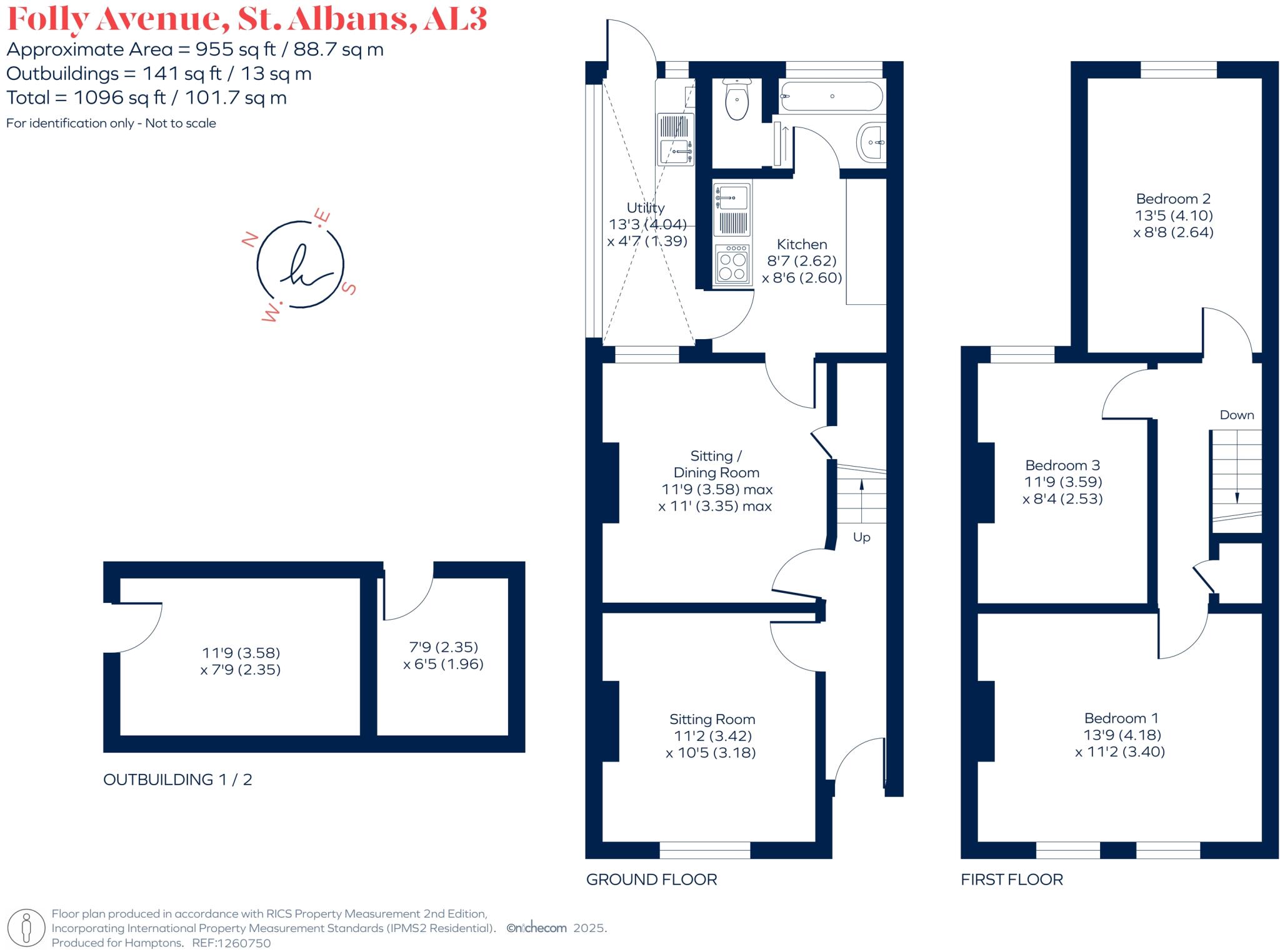 Folly Avenue, St. Albans, AL3 floorplan