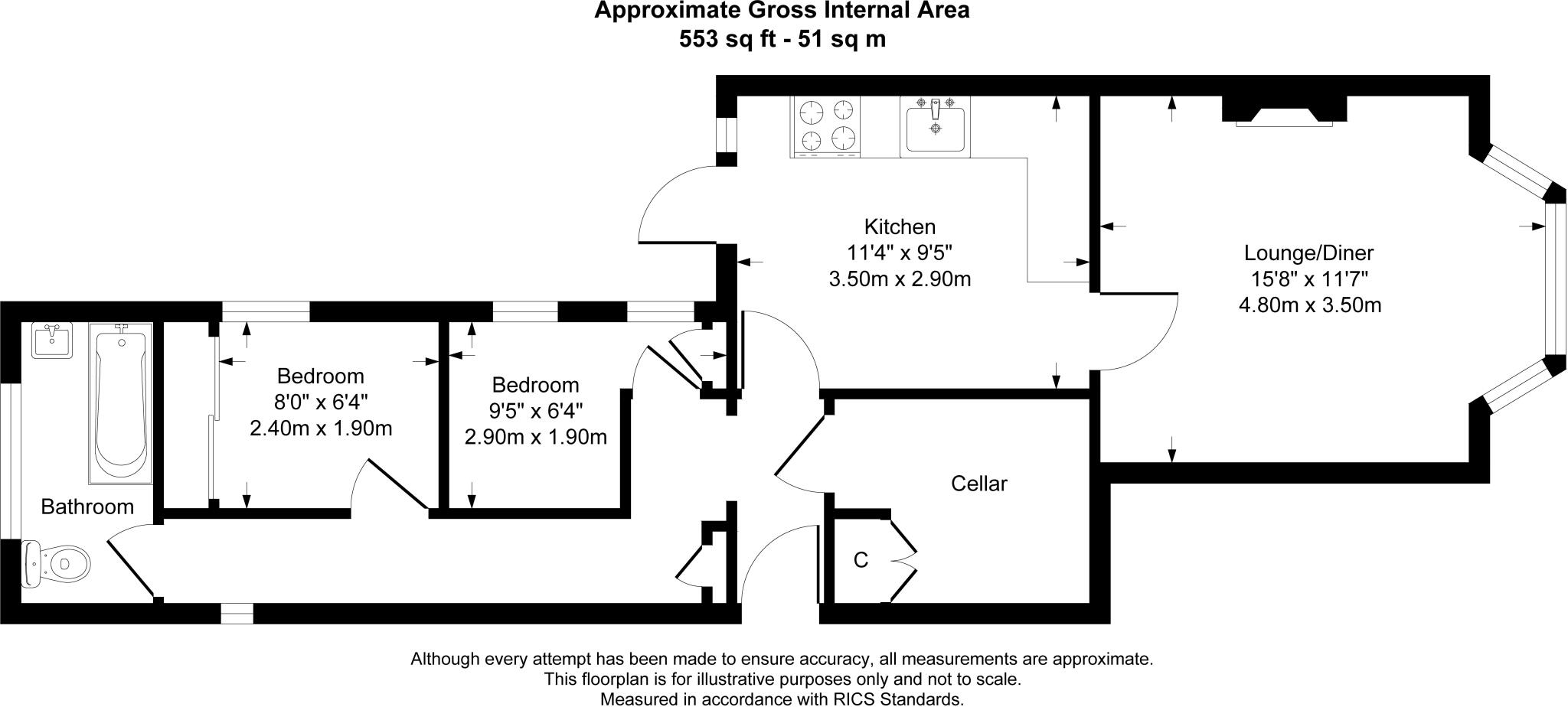 Eastworth Road, Chertsey, Surrey floorplan