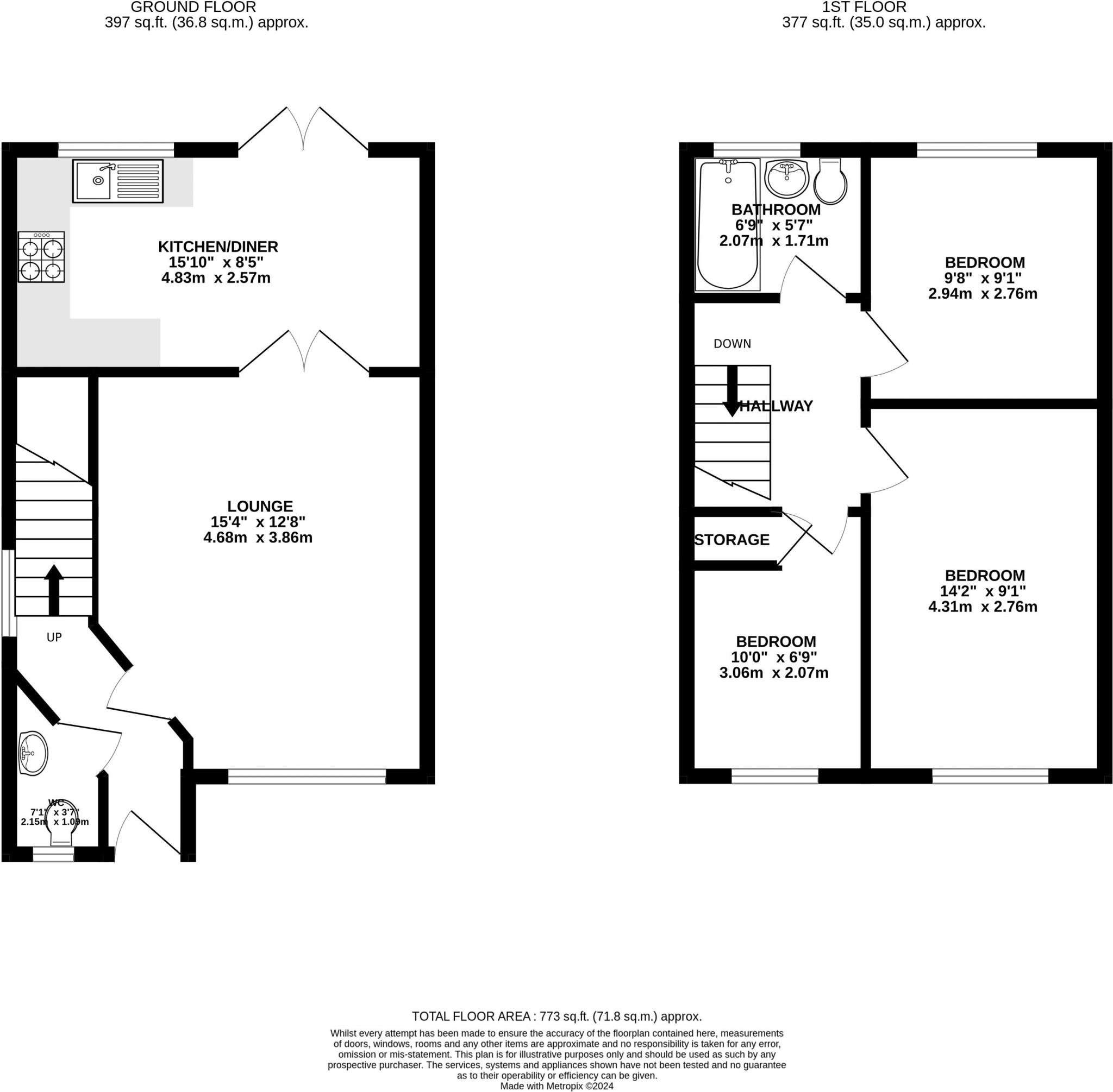 Kirkless Street, Wigan, WN1 3JR floorplan