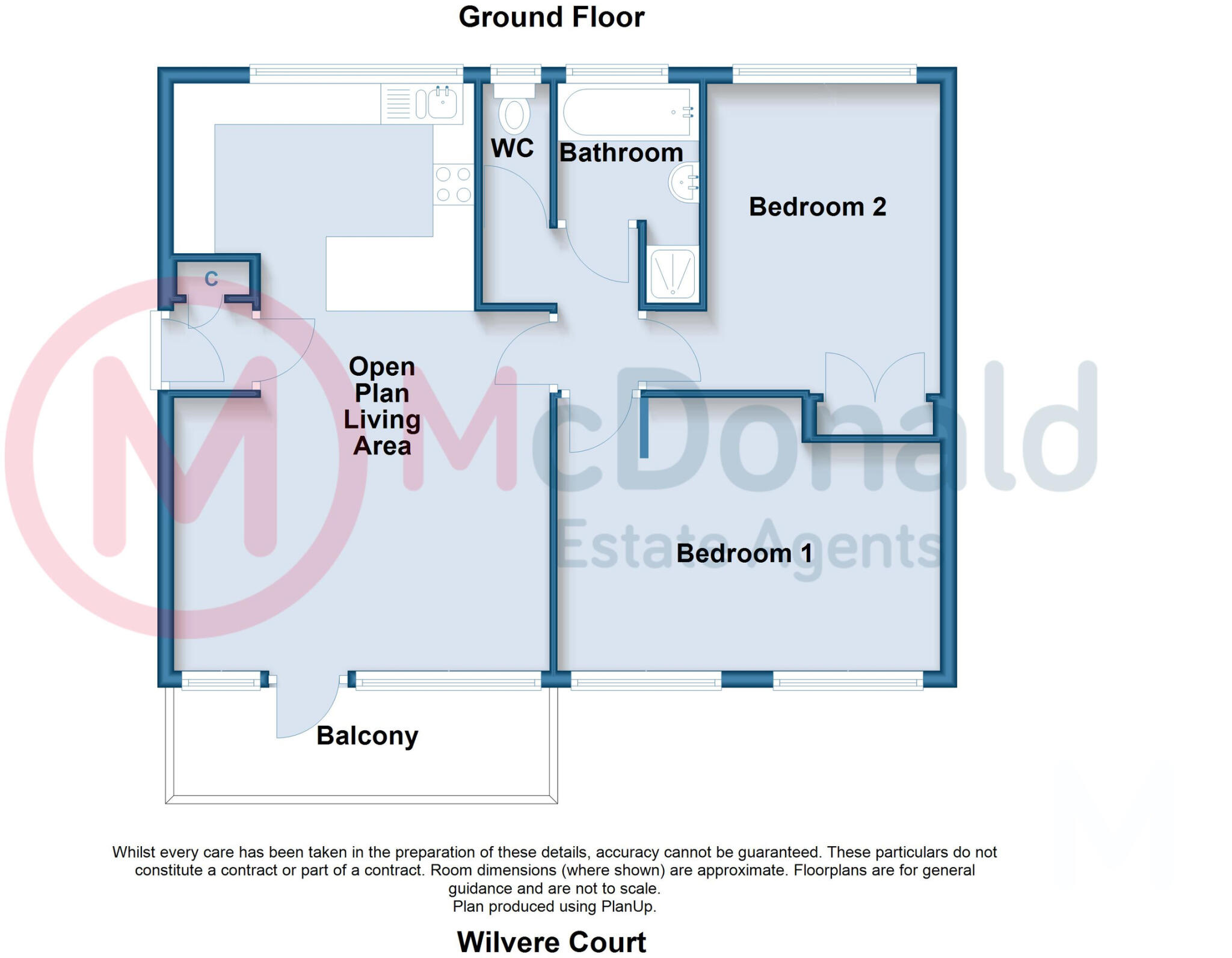 2 Wilvere Court, Queens Promenade, Thornton-Cleveleys floorplan