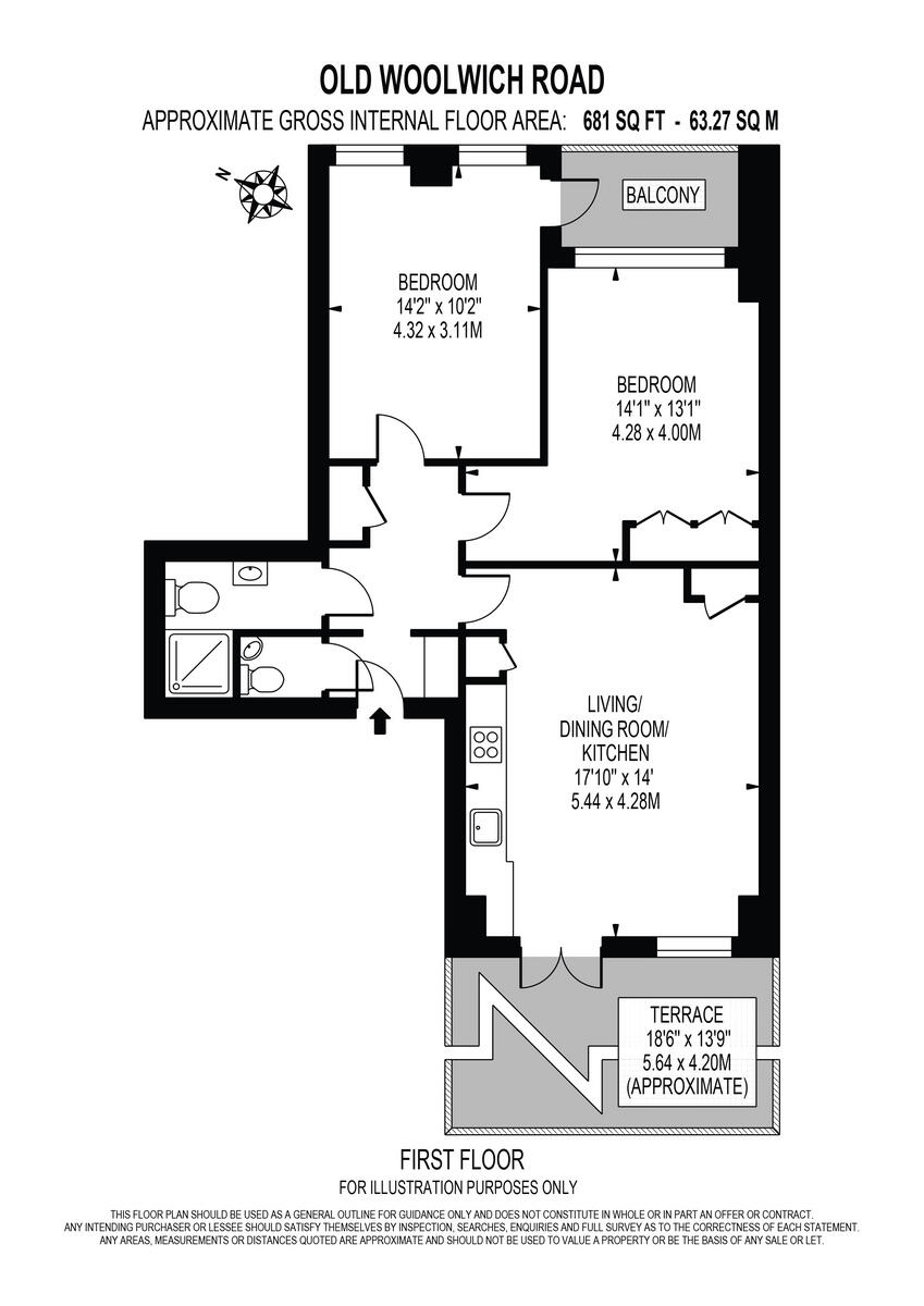 Old Woolwich Road, Greenwich. SE10 floorplan