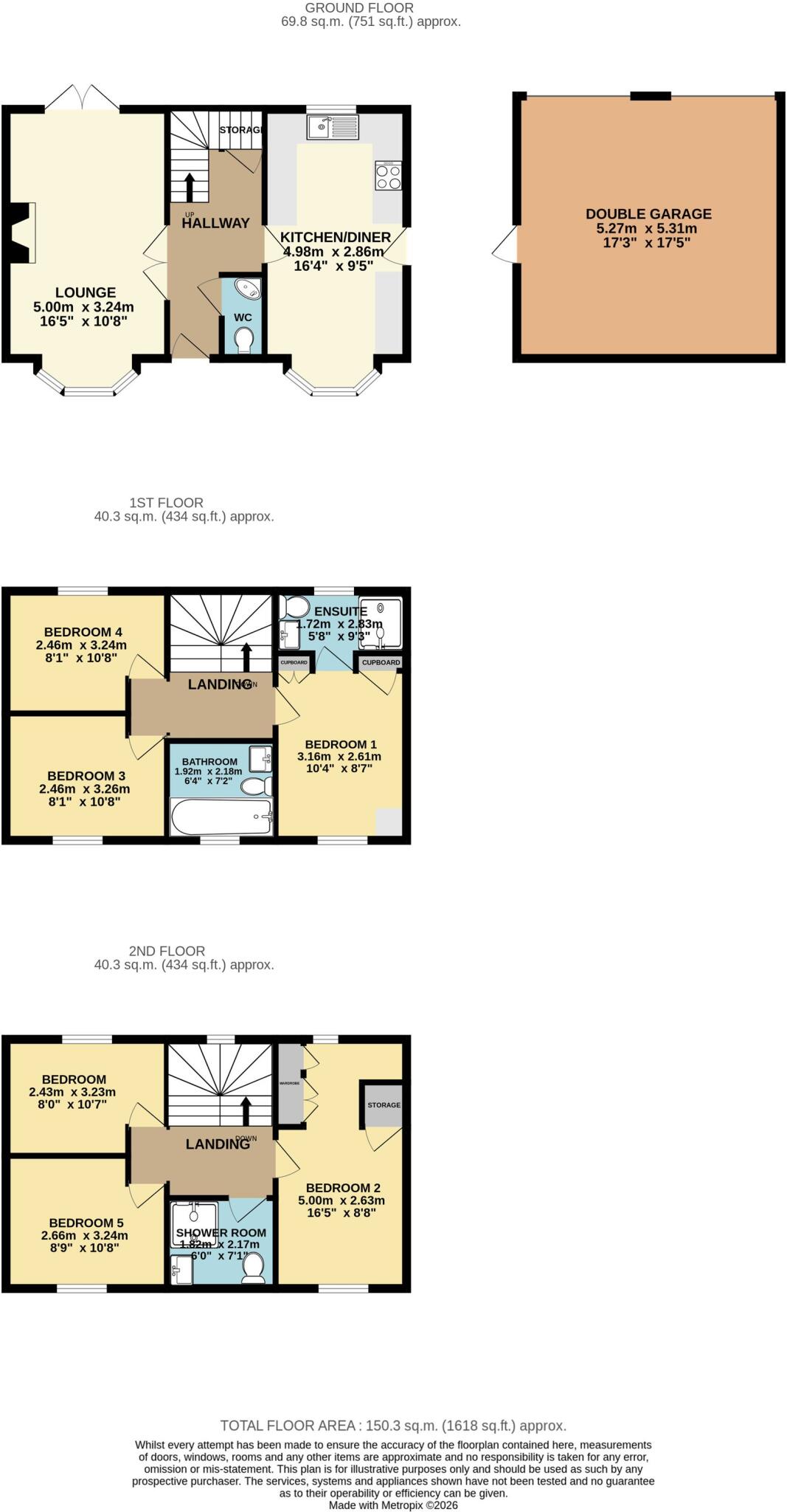 Worcester Close, Clay Cross, S45 floorplan