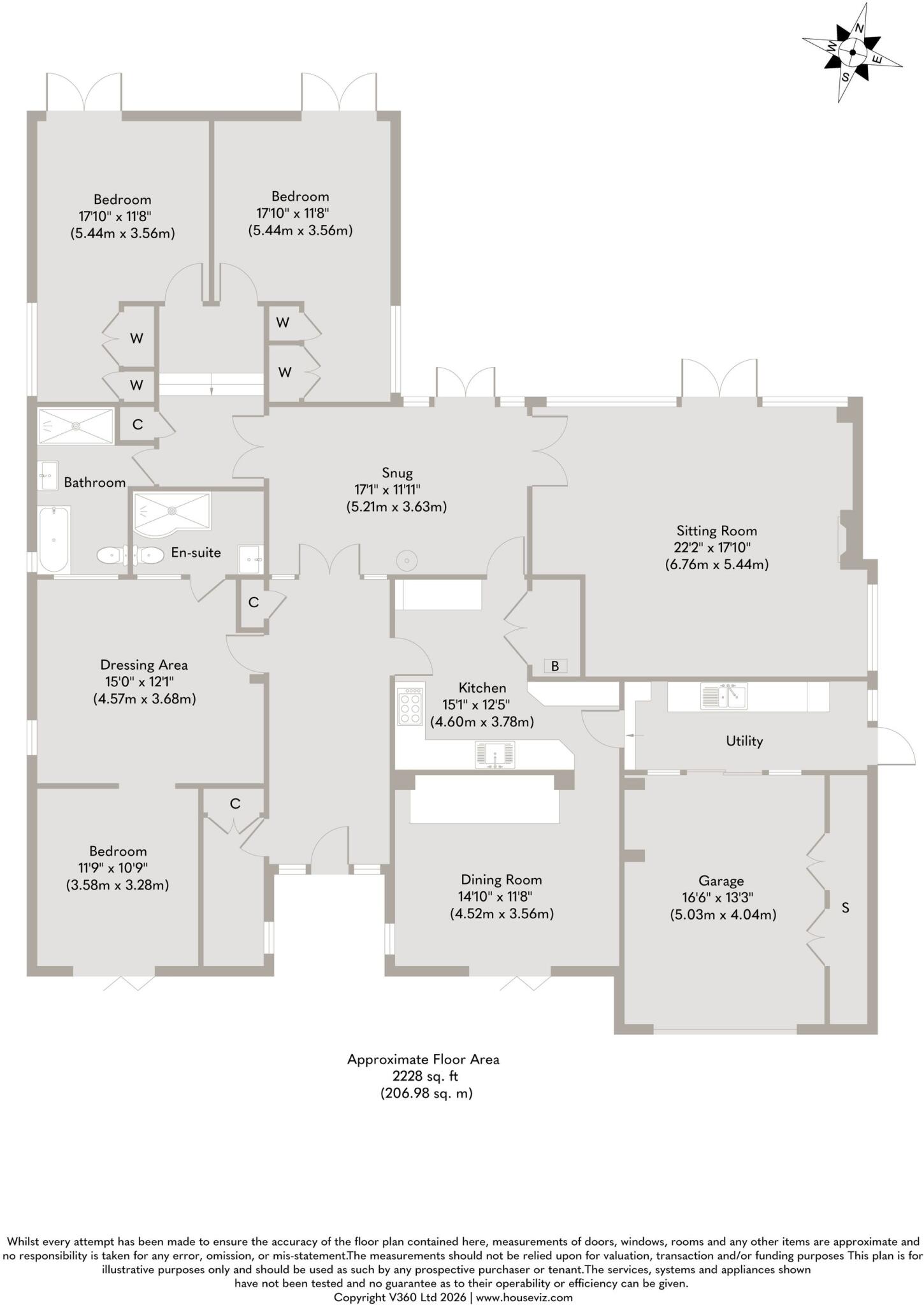 Detached Spacious Bungalow in Old Hunstanton floorplan