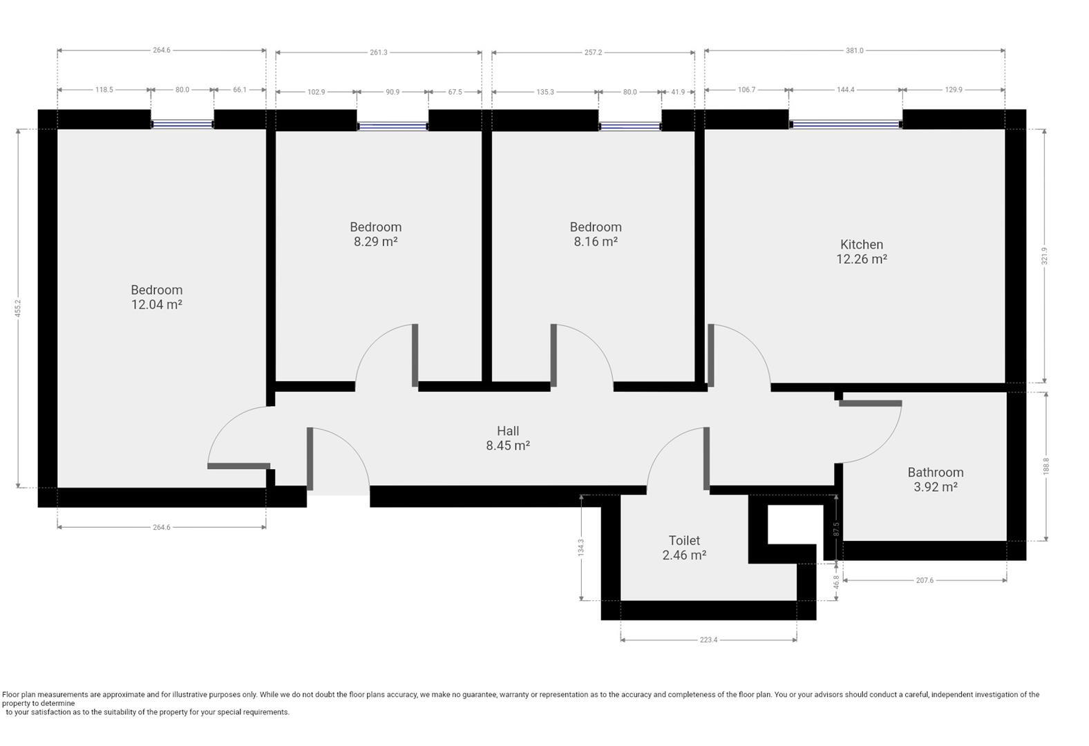 Apt 7, Brayford Court - Student Apartment - 26/27 floorplan