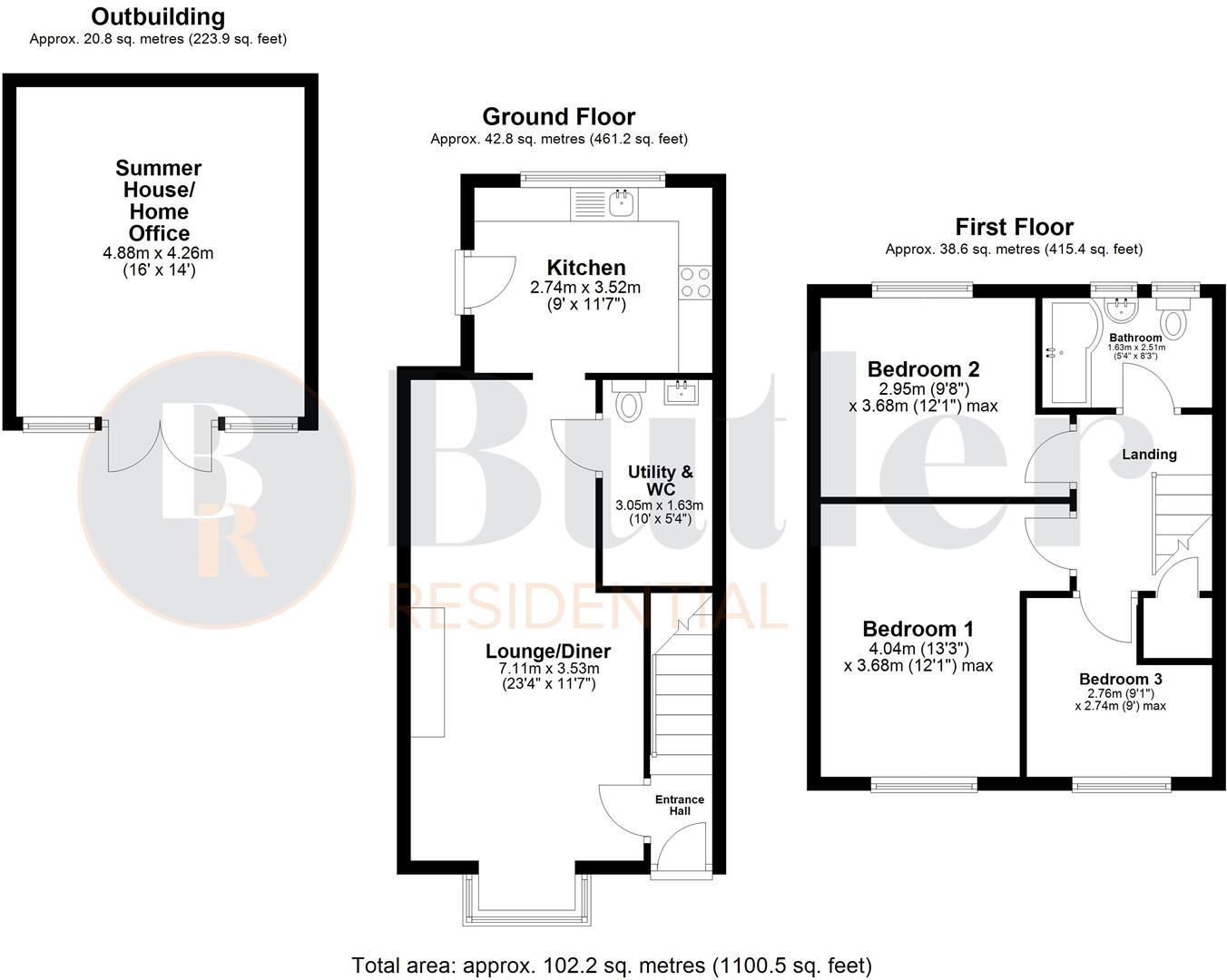 Groveside, Henlow floorplan