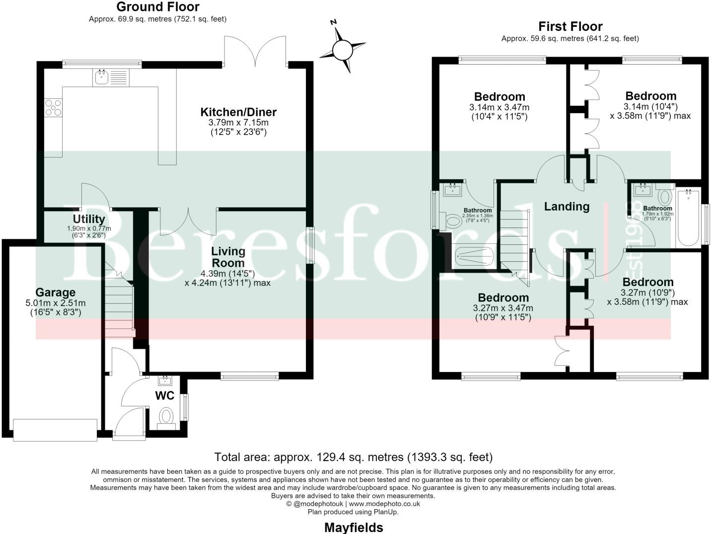 Mayfields, Grays, RM16 floorplan