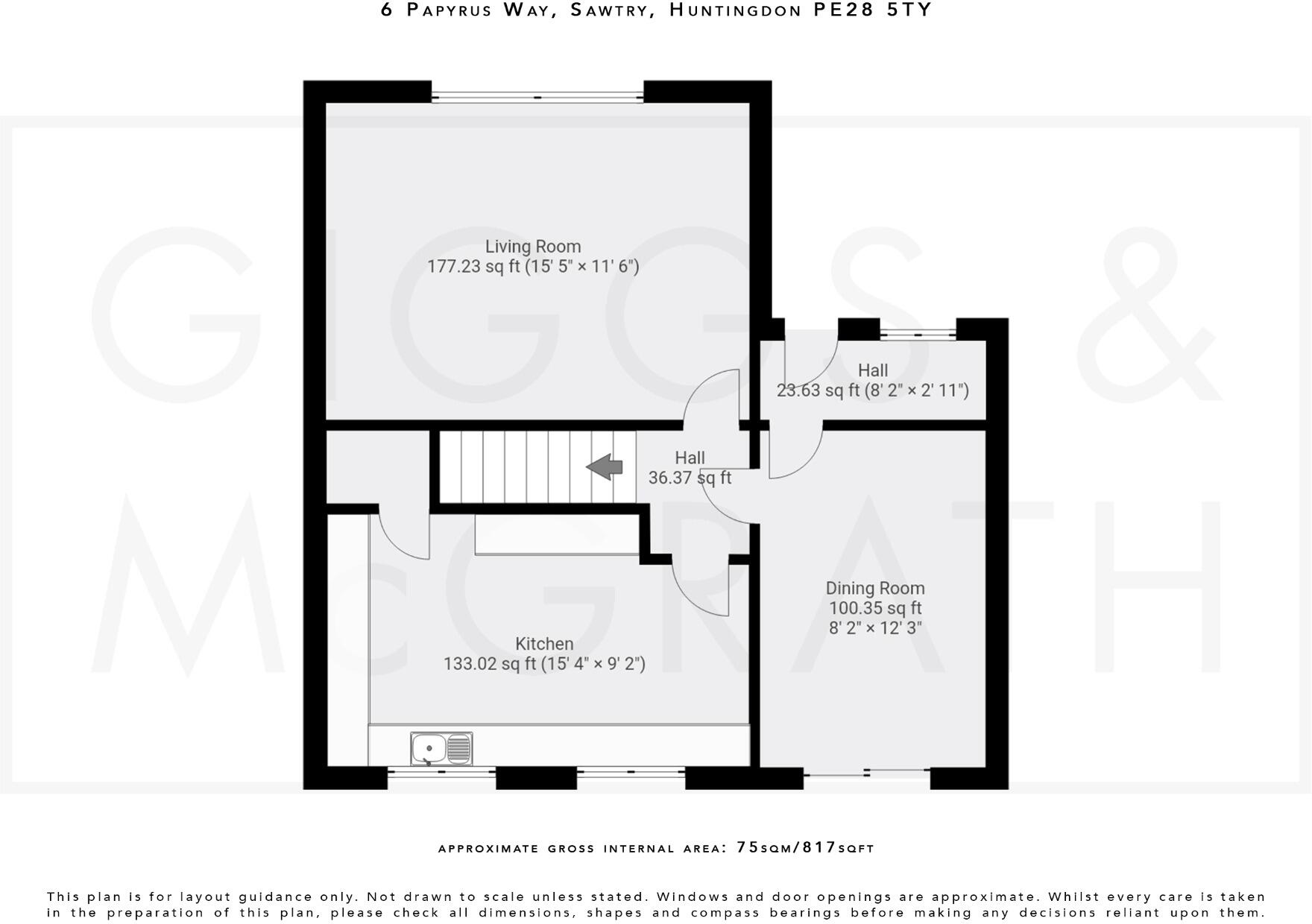 Papyrus Way, Sawtry, Huntingdon, Cambridgeshire, PE28 5TY floorplan