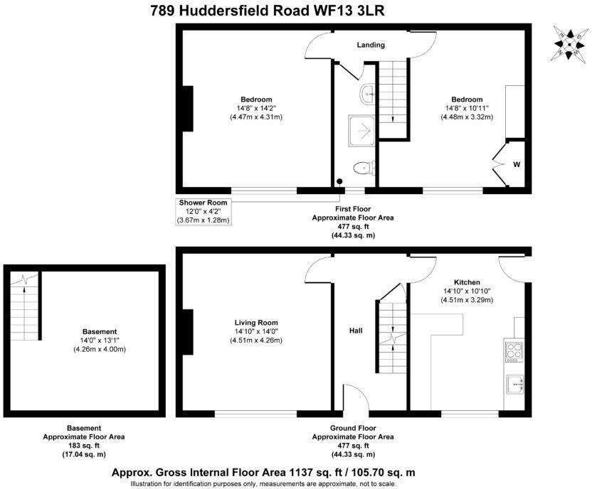 Huddersfield Road, Dewsbury, WF13 3LR floorplan