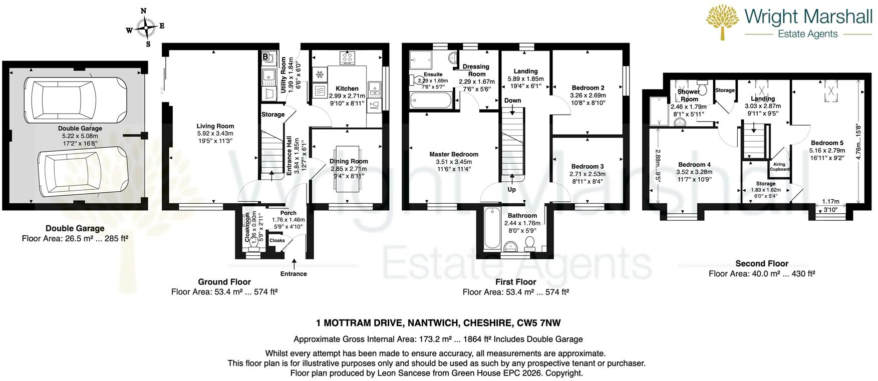 Mottram Drive, Stapeley, Cheshire floorplan