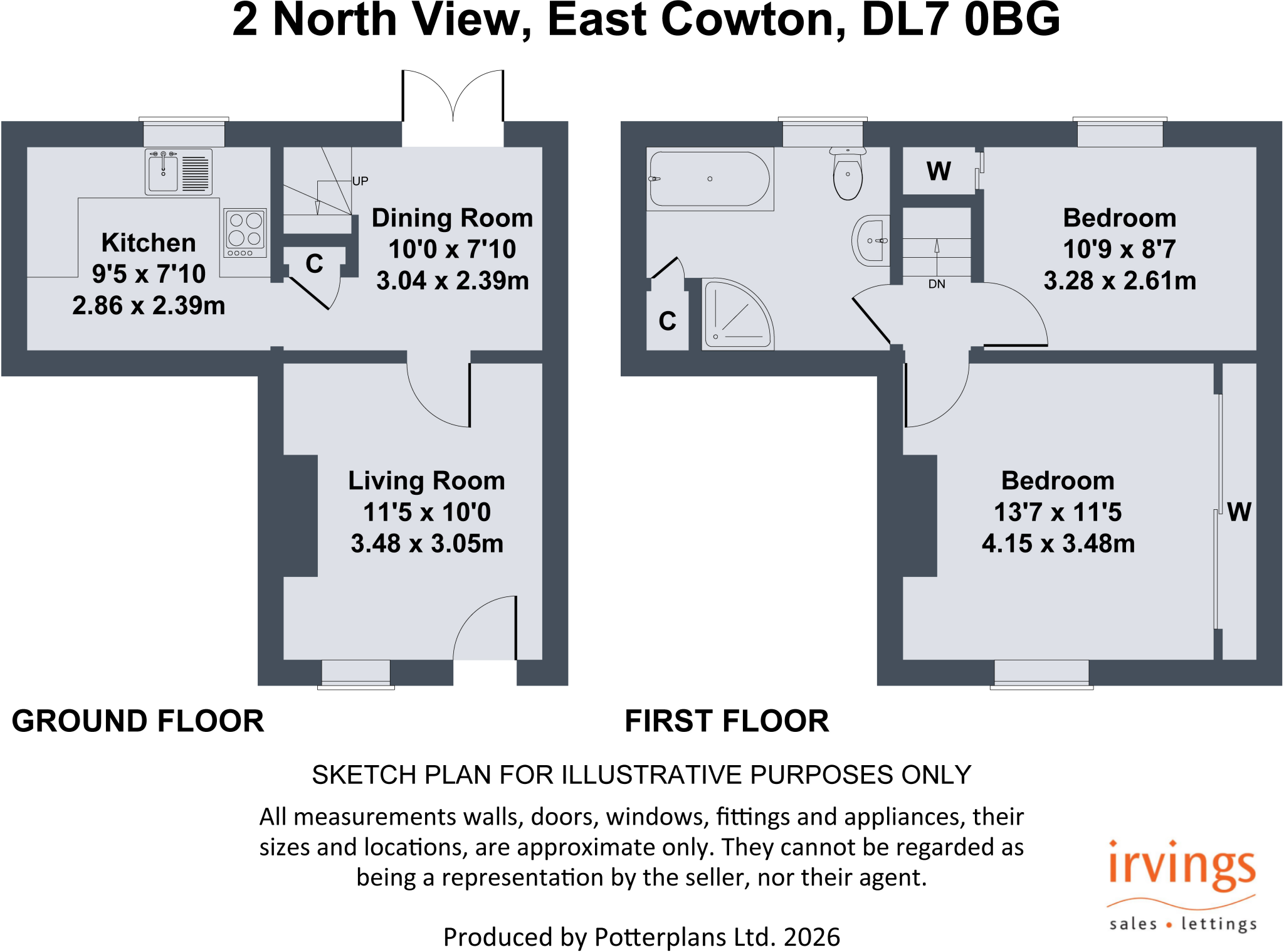 North View, East Cowton floorplan