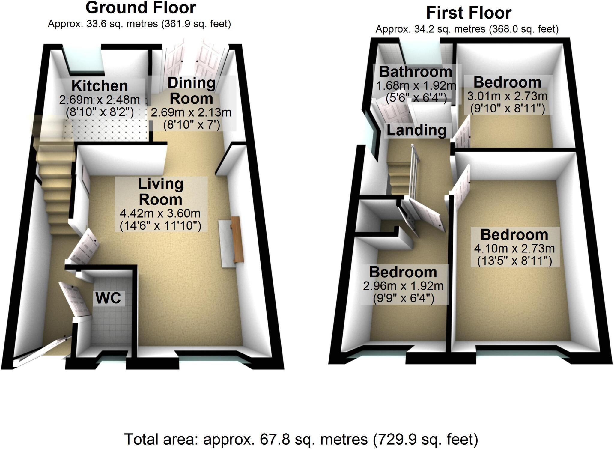 Oakshaw Drive, Norden, Rochdale, OL12 floorplan