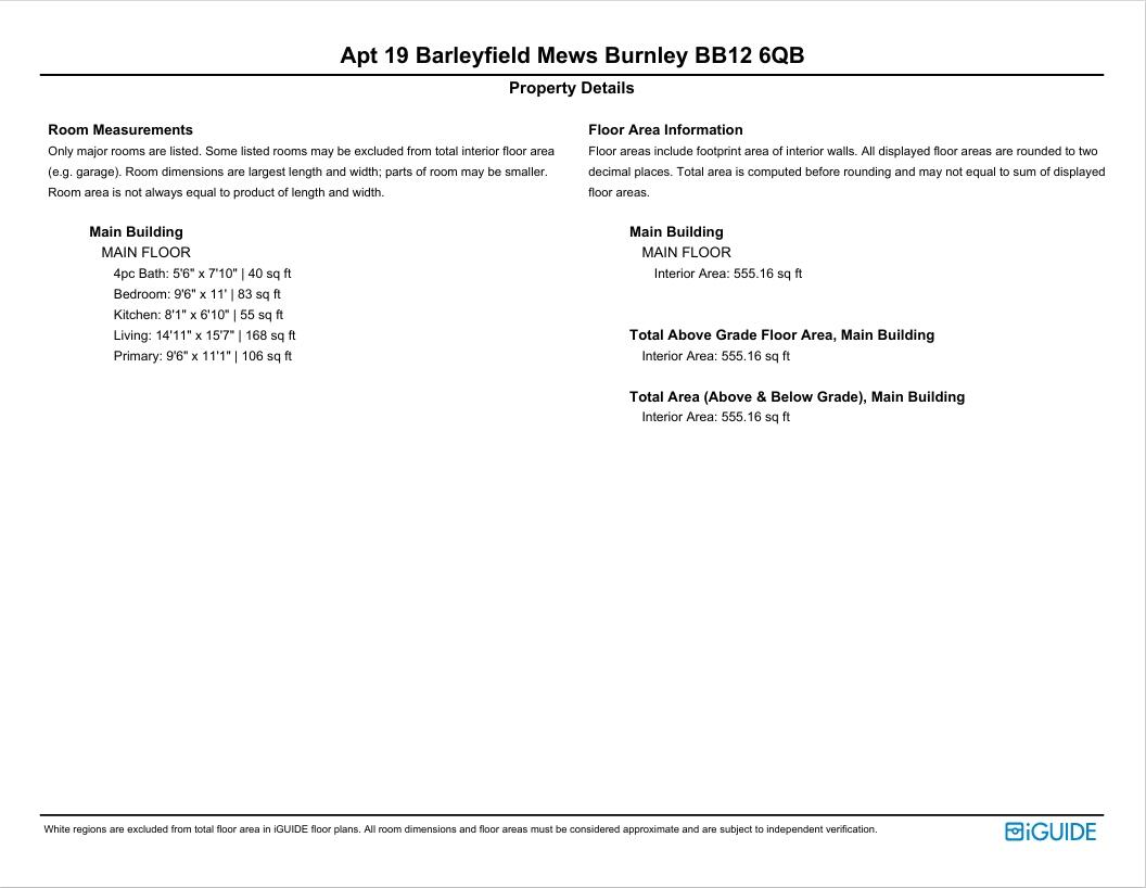 Barleyfield Mews, Burnley, Lancashire, BB12 floorplan