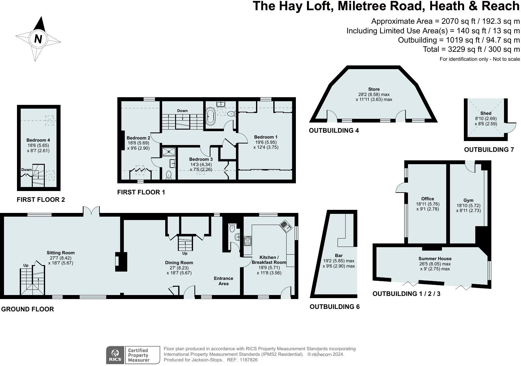 Miletree Farm, Miletree Road, Leighton Buzzard, Bedfordshire, LU7 floorplan
