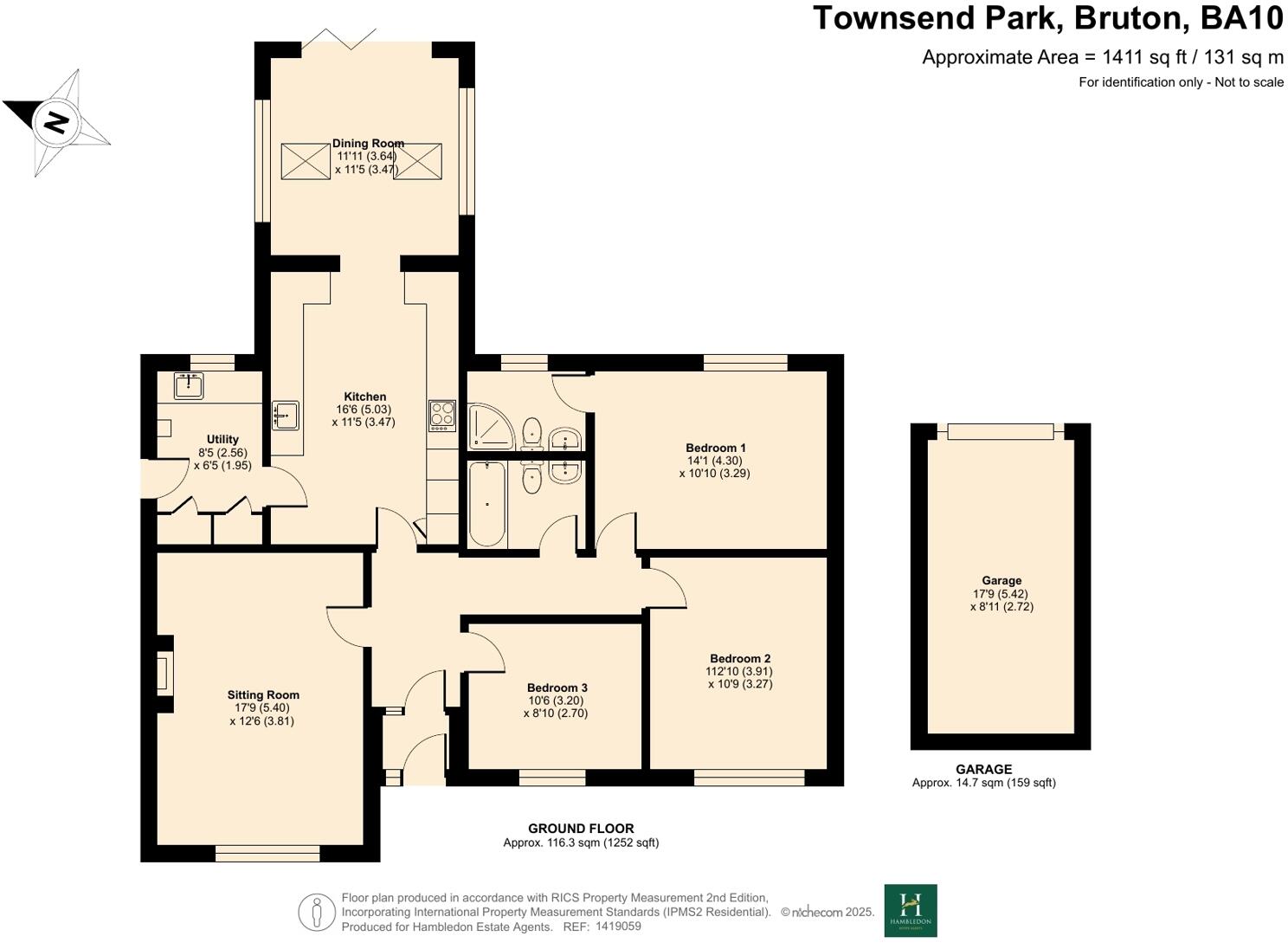 Townsend Park, Bruton, Somerset, BA10 floorplan