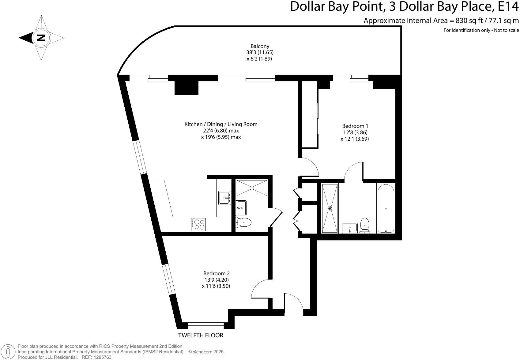 Dollar Bay Place London E14 floorplan