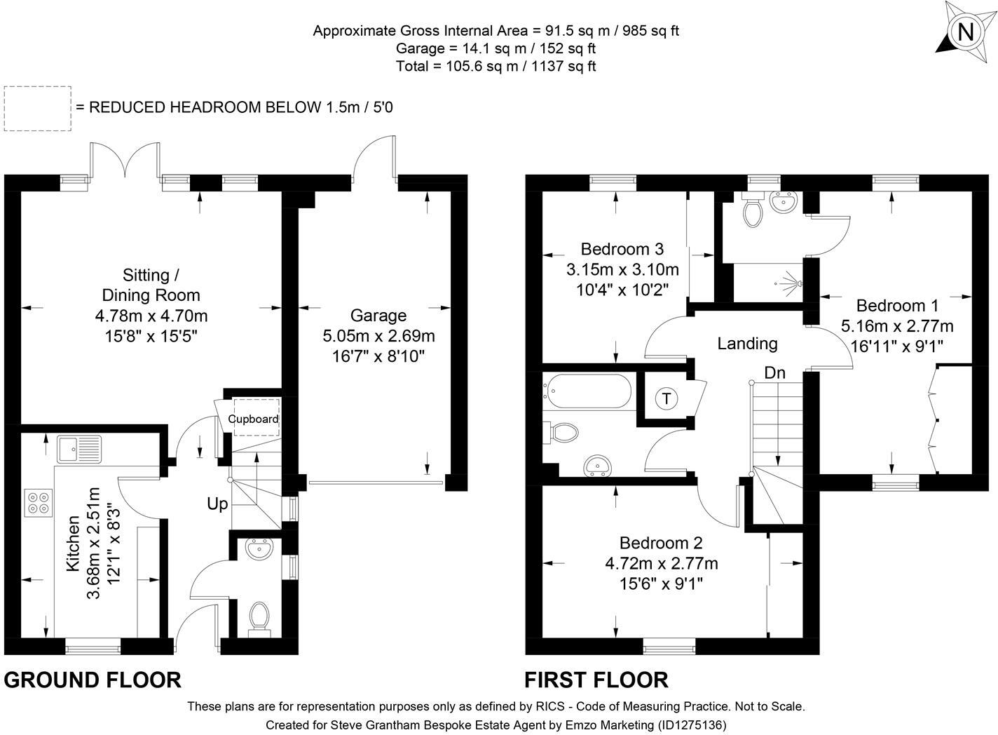 Appleton Close, Clanfield floorplan
