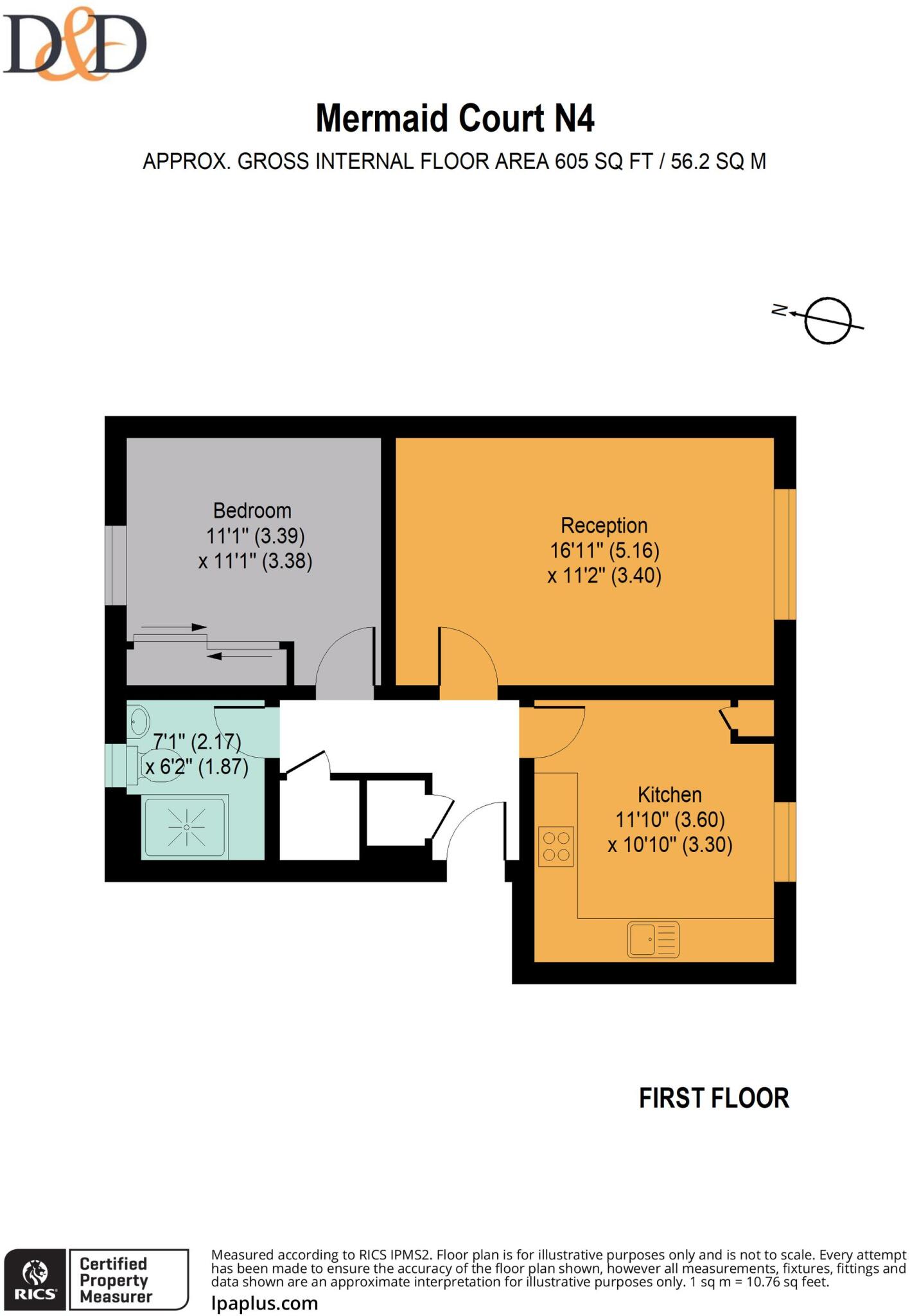 Railway Approach, Mermaid Court, N4 floorplan