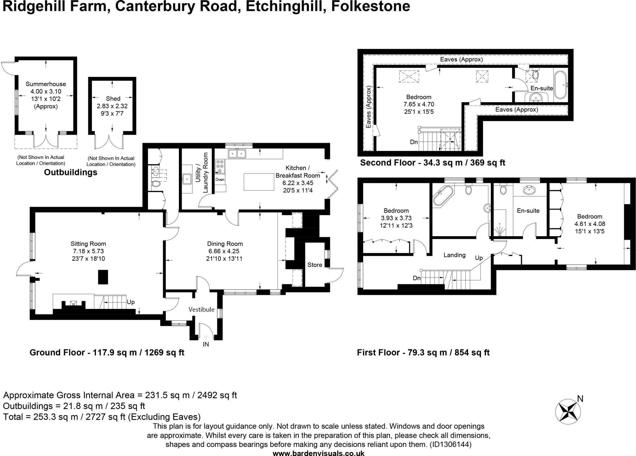 Canterbury Road, Etchinghill, Folkestone, Kent, CT18 floorplan