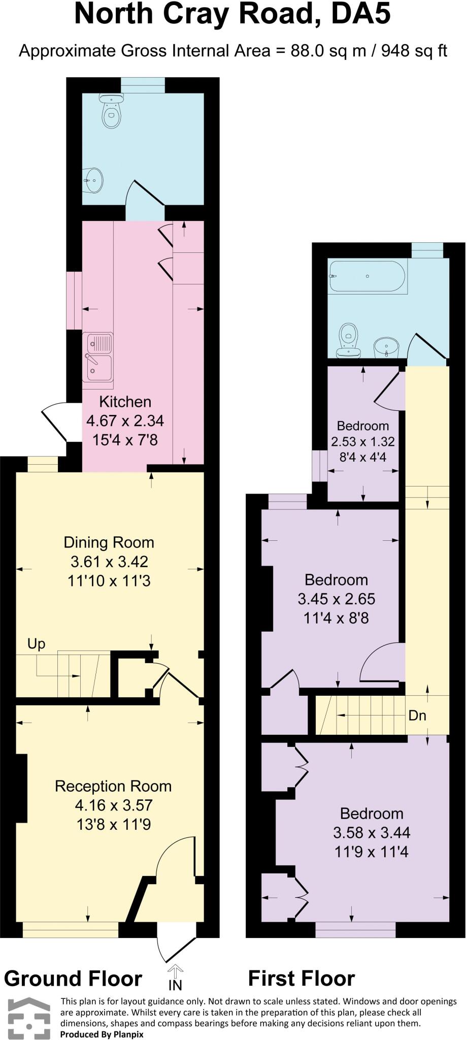 North Cray Road, Bexley floorplan