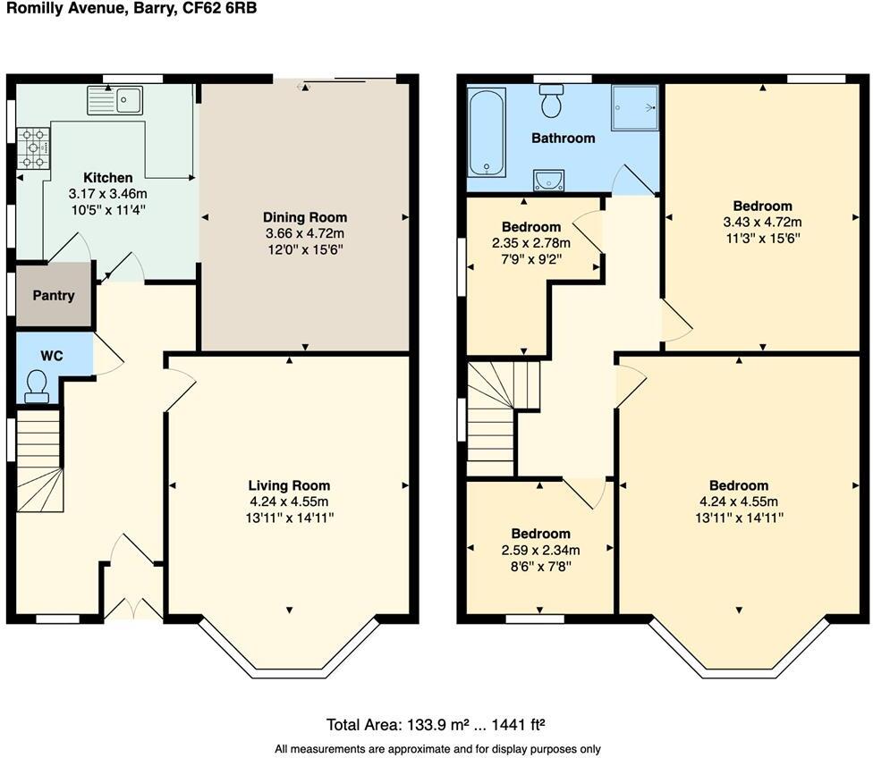 Romilly Avenue, Barry floorplan