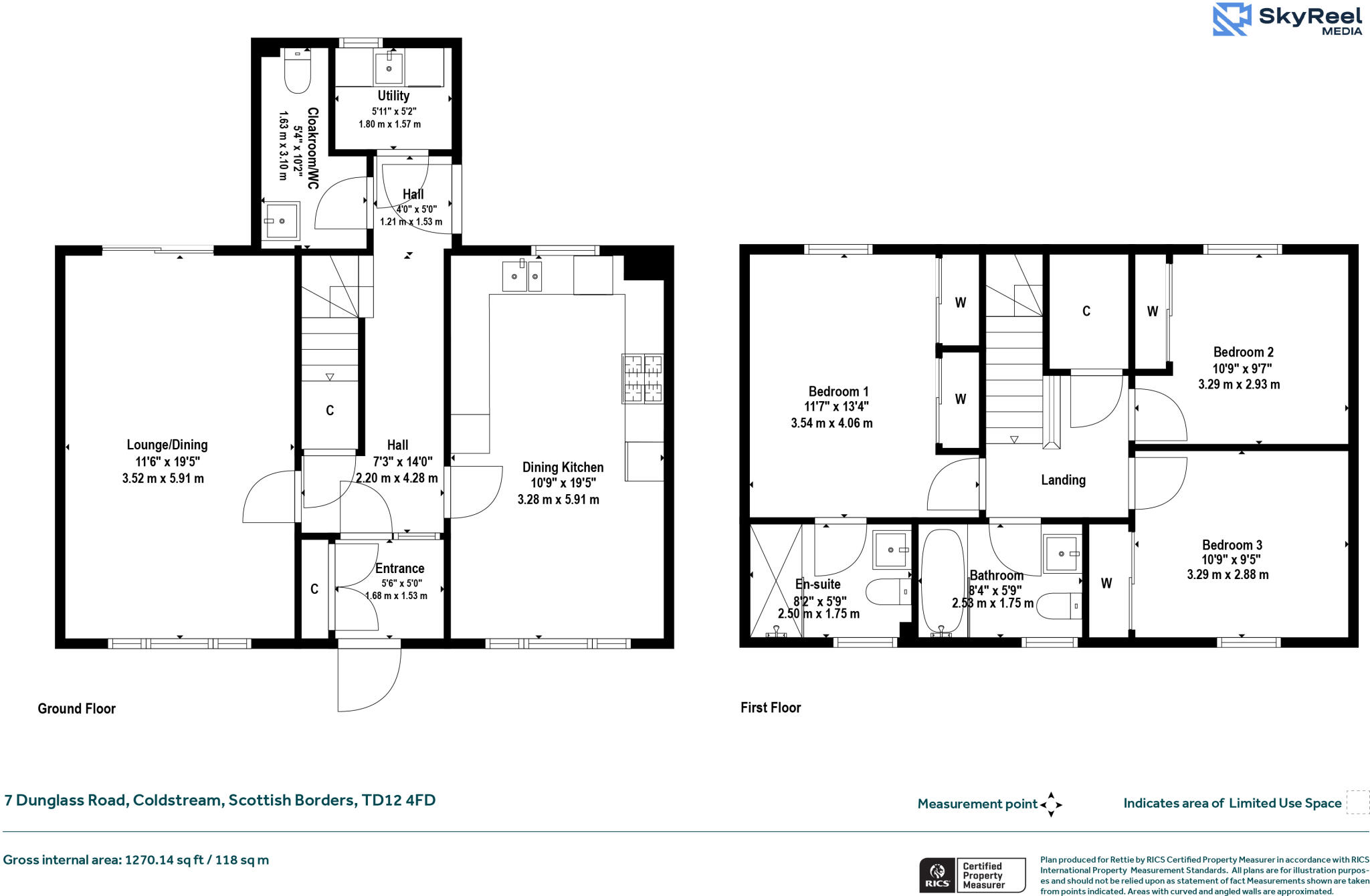 7 Dunglass Road, Coldstream, Scottish Borders floorplan