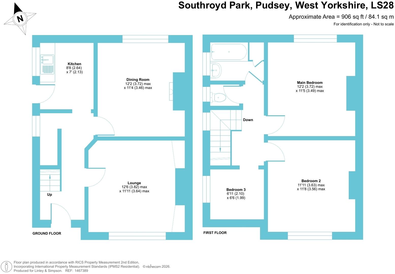 Southroyd Park, Pudsey, West Yorkshire, LS28 floorplan