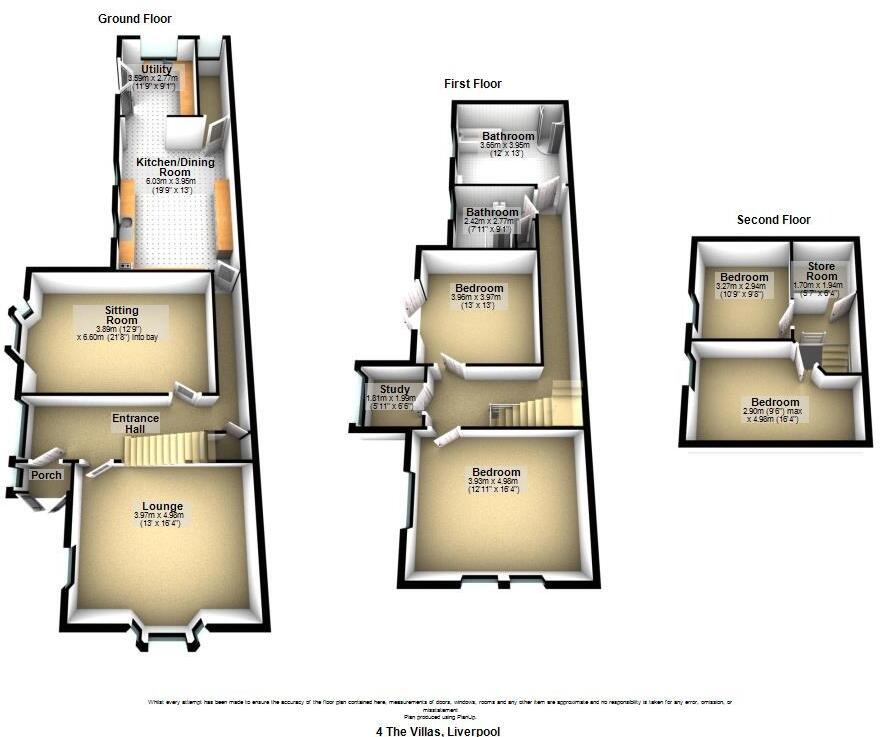 4 York Villas, Walton Breck Road, Liverpool, Merseyside, L4 0SL floorplan