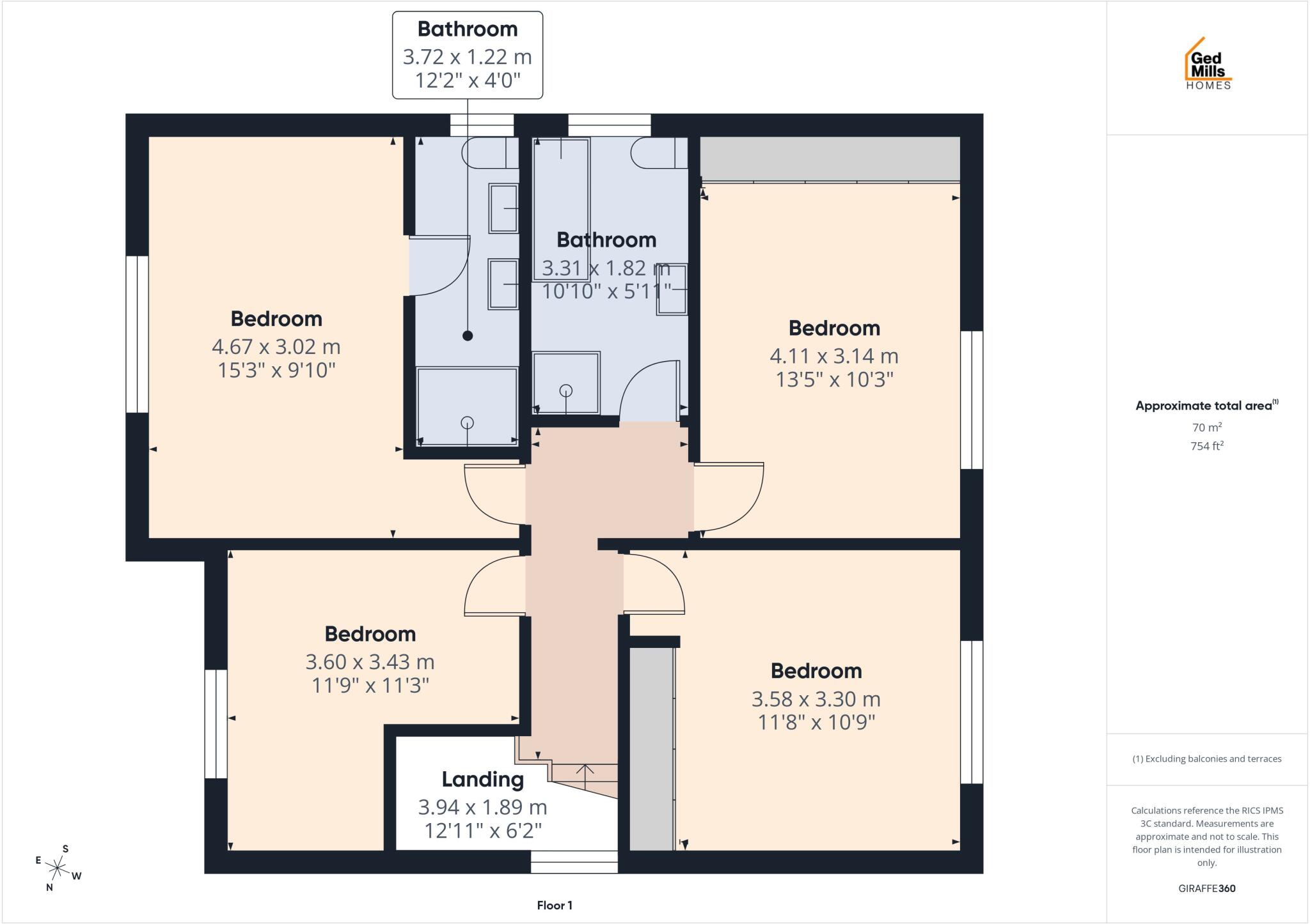 Bradshaws Close, Stalmine floorplan