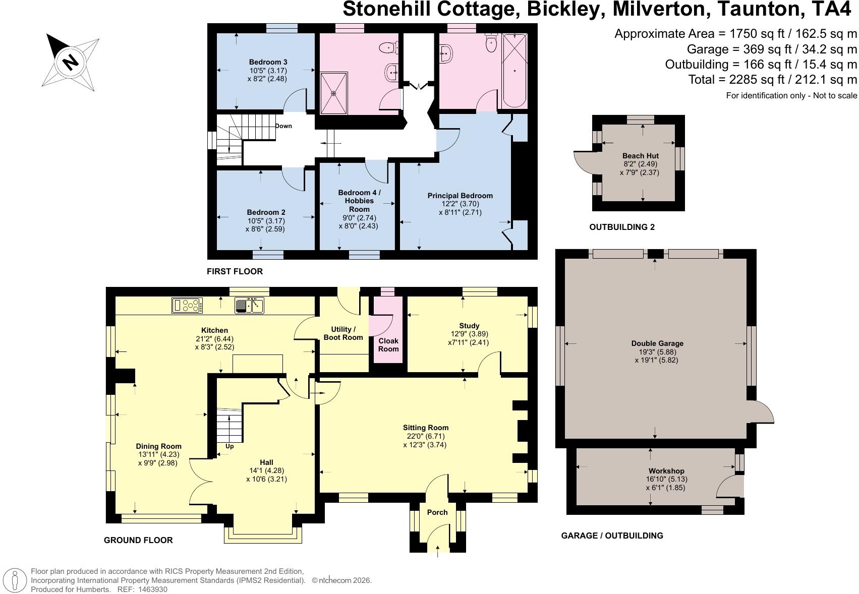 Bickley, Milverton, Taunton, Somerset floorplan