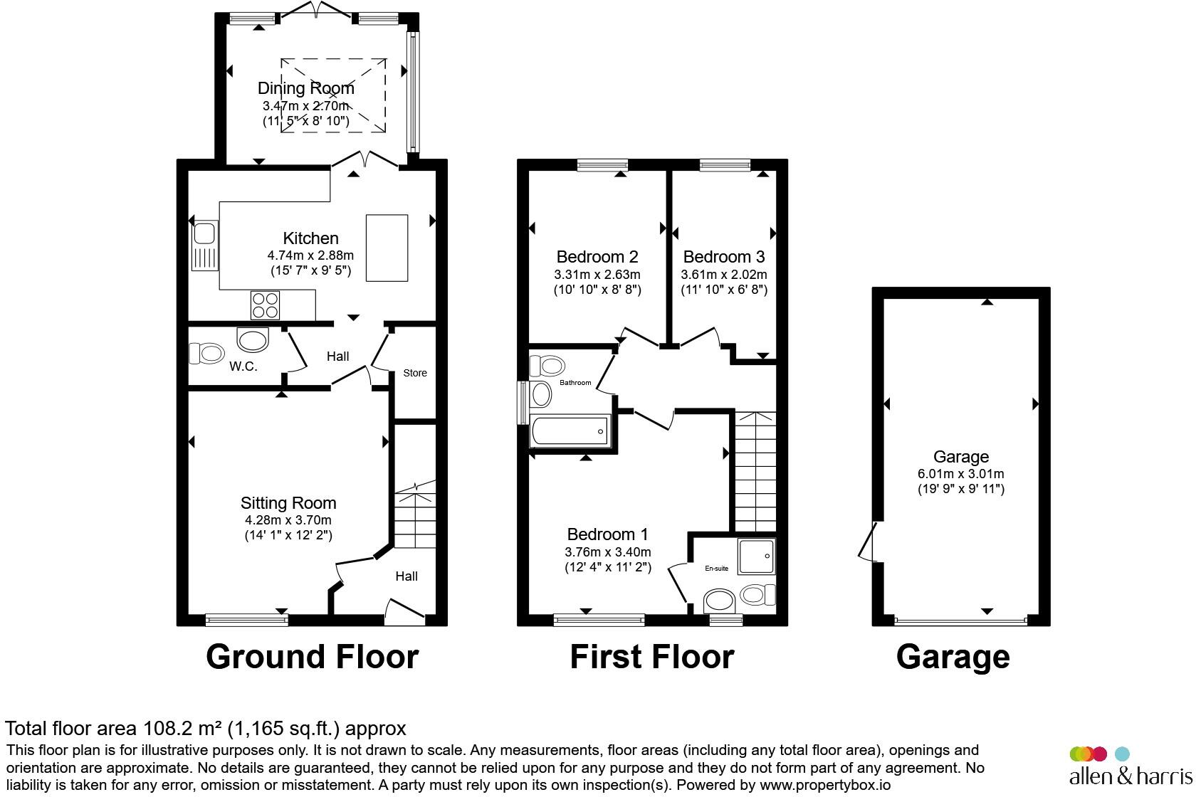 Plantation Avenue, Marcham, Abingdon floorplan