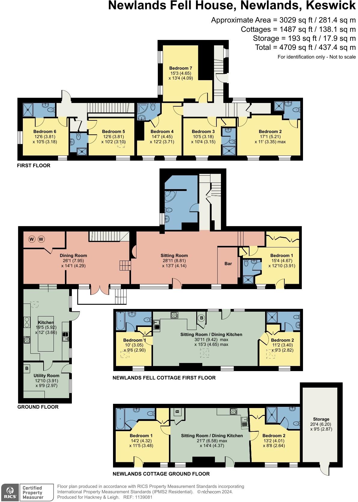 Newlands Fell House, Newlands Valley, Keswick, Cumbria, CA12 5TS floorplan