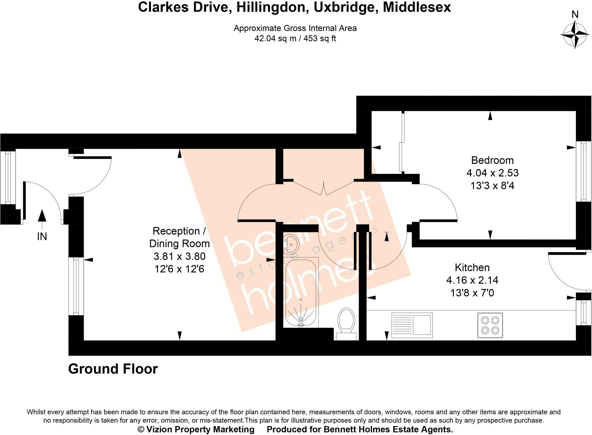 Clarkes Drive, Hillingdon, Middlesex floorplan