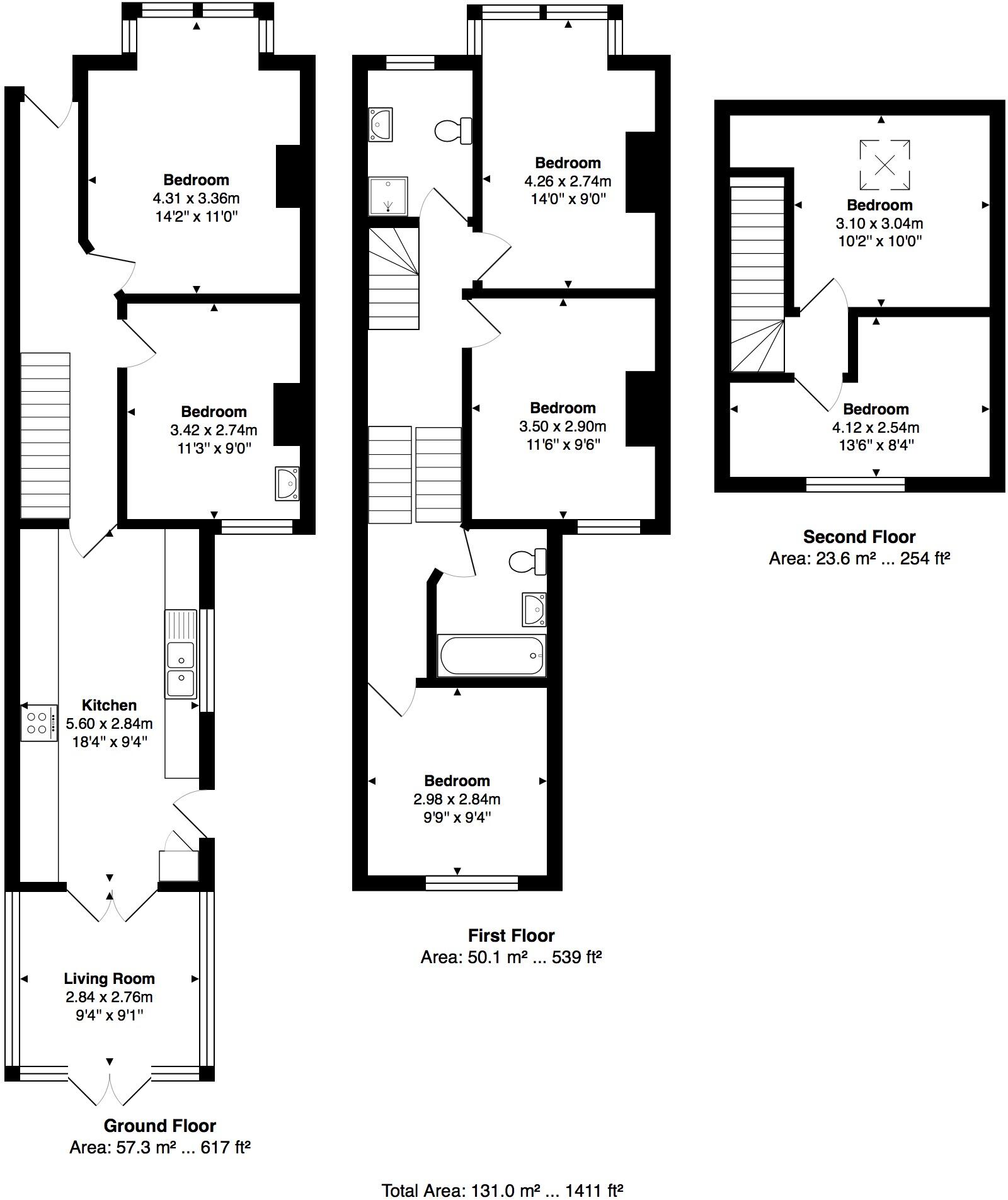 Hollingbury Park Avenue, Brighton, East Sussex, BN1 floorplan