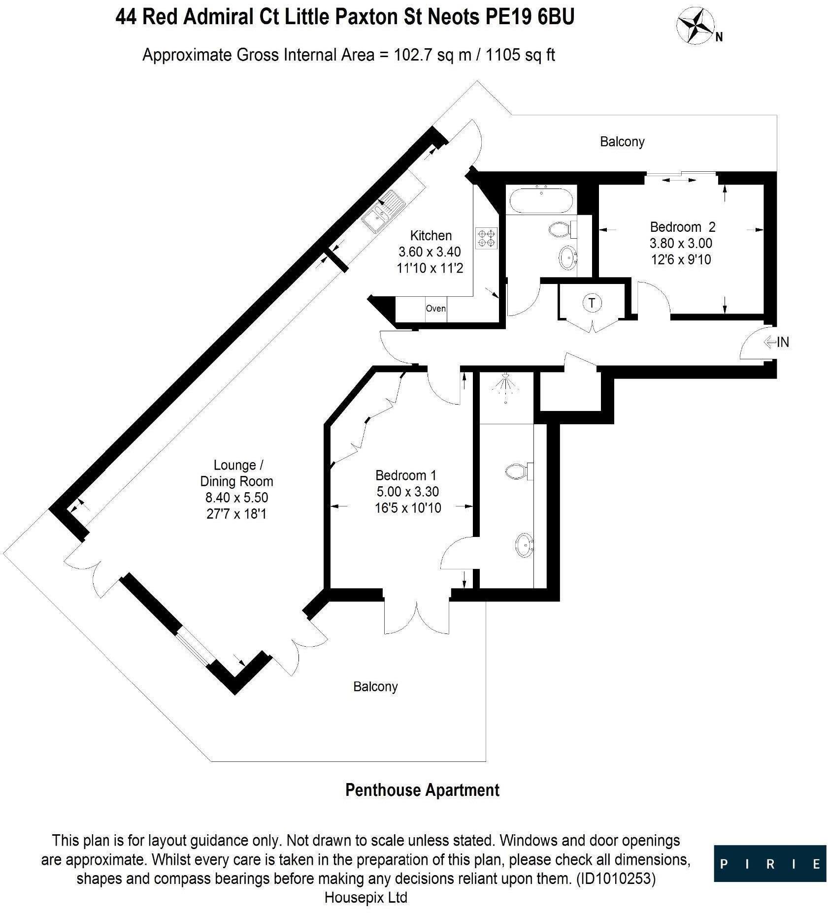 Red Admiral Court, Little Paxton, St. Neots floorplan