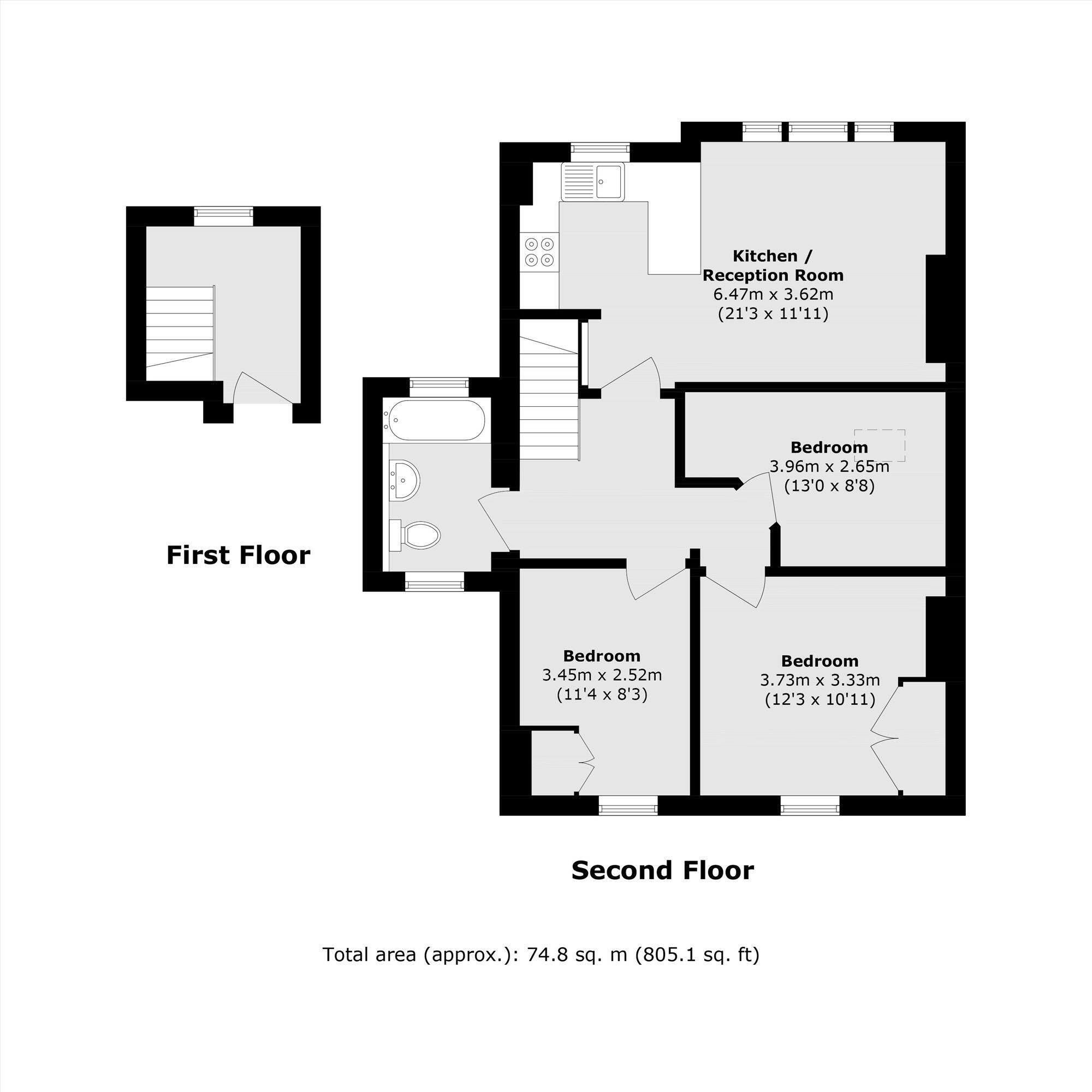 Victoria Rise, Clapham floorplan