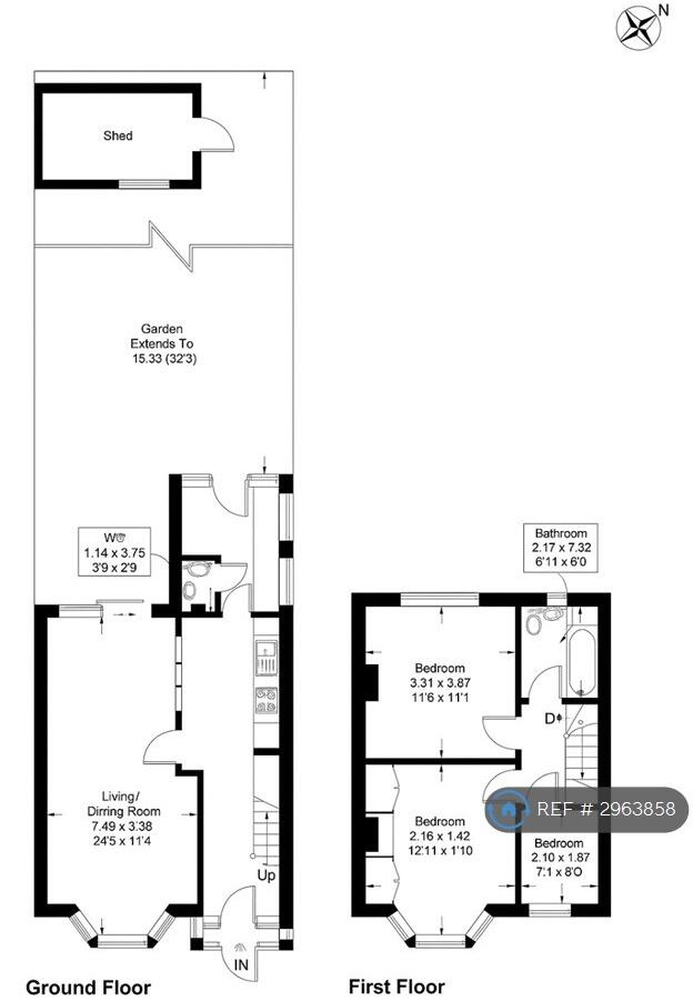 Tennyson Avenue, New Malden, KT3 floorplan